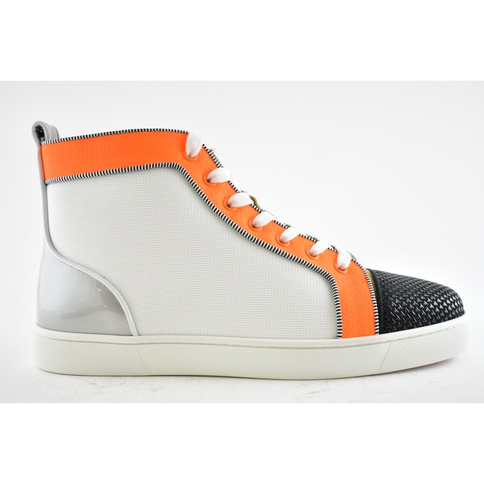 Christian Louboutin Christian Louboutin Mens Louis Orlato Flat Black White Size US 8 / EU 41 - 2 Thumbnail