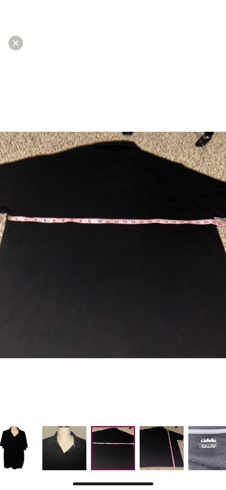 Cabelas Cabelas XL black polo shirt Size US XL / EU 56 / 4 - 6 Thumbnail