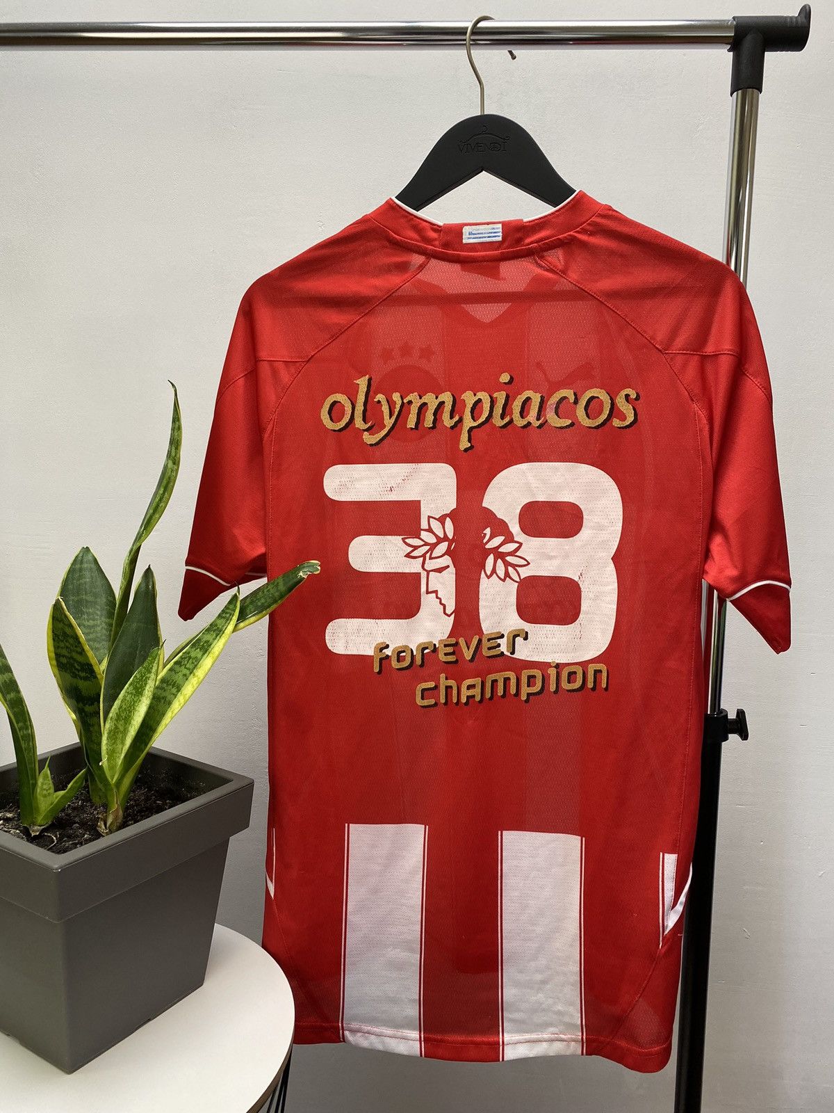 Olympiacos Piraeus 2010 2011 #38 Home Kit Jersey Champions M