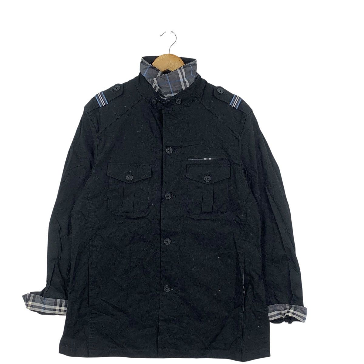 Burberry Vintage BURBERRY BLACK LABEL Nova Checks Jacket Parka Size L / US 10 / IT 46 - 3 Thumbnail