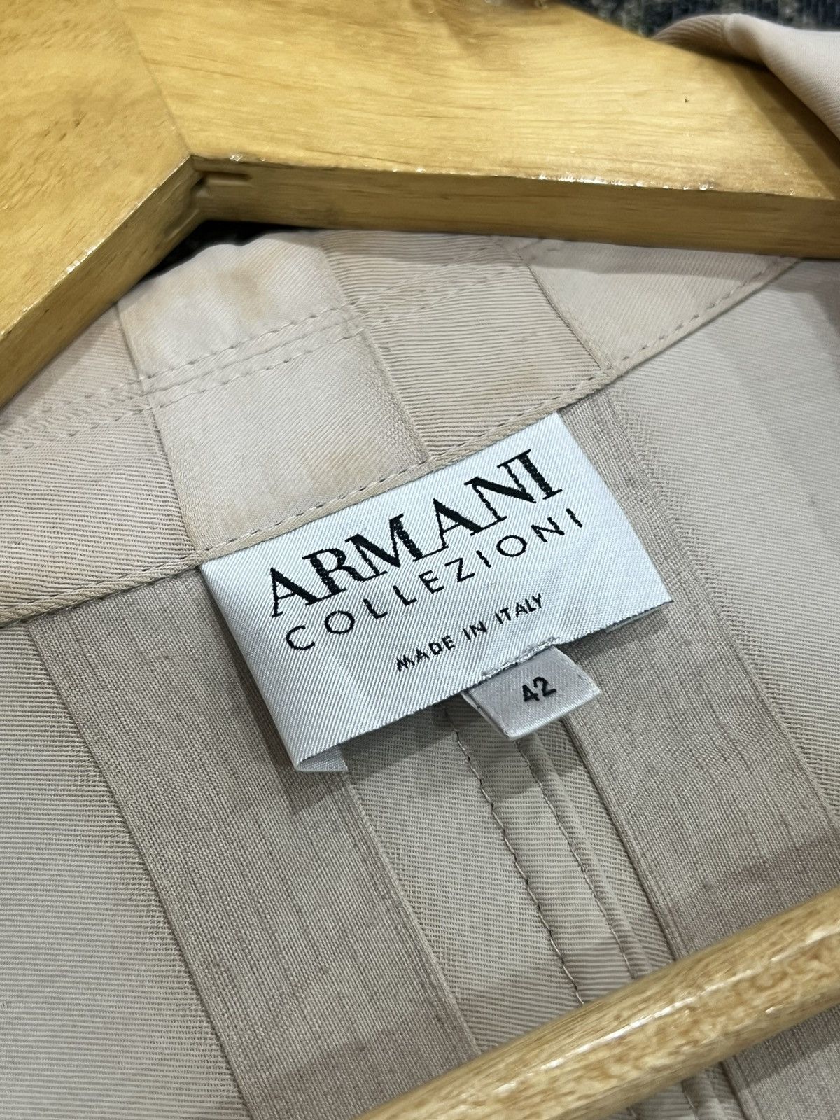 Armani × Armani Collezioni × Vintage Armani Collezioni Blazer Pleated Jacket Size S / US 4 / IT 40 - 3 Thumbnail