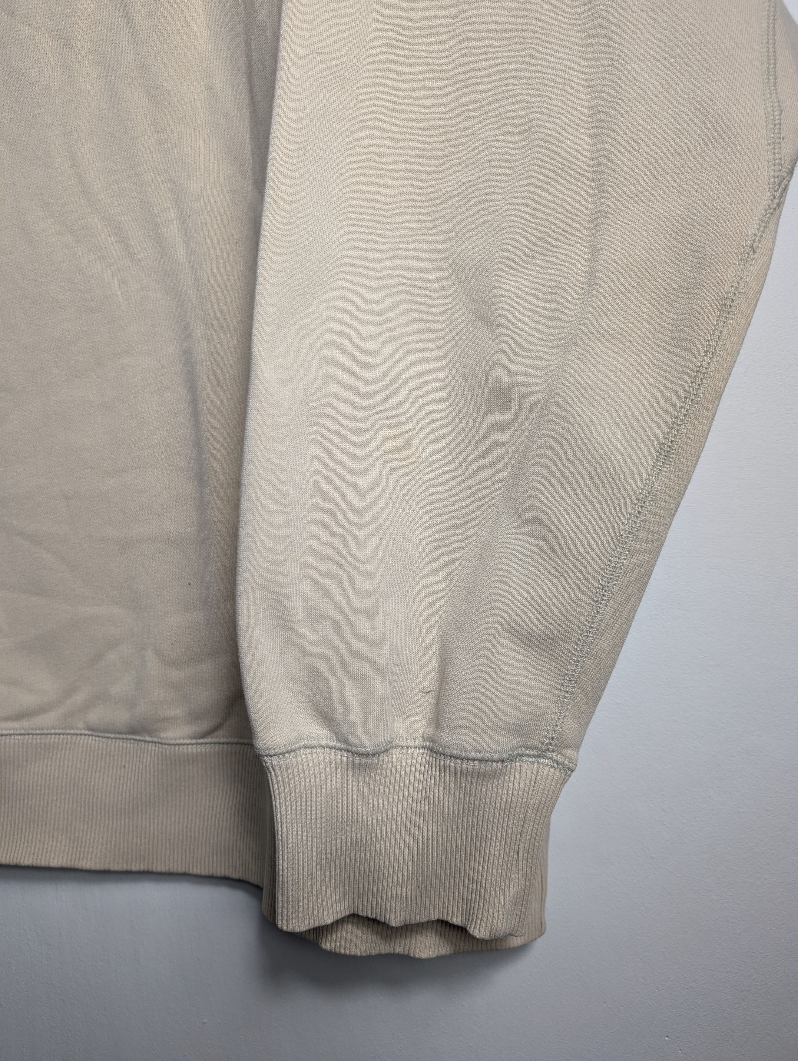 Nike × Vintage Vintage Nike Cream Sweatshirt 00s y2k retro Swoosh Size US XXL / EU 58 / 5 - 5 Thumbnail
