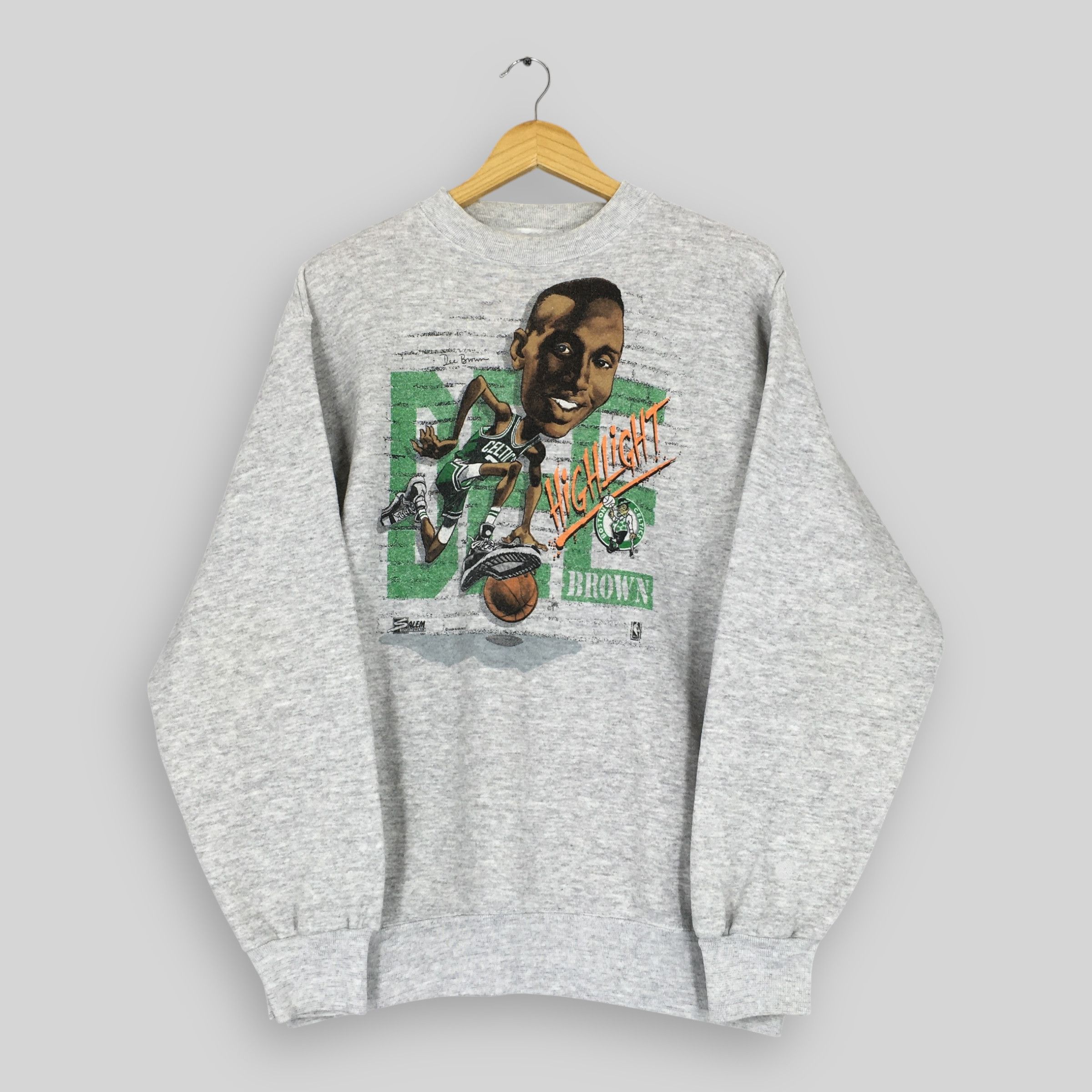 NBA × Salem Sportswear RARE Vintage 90s Boston Celtics NBA Sweatshirt Large Size US L / EU 52-54 / 3 - 1 Thumbnail