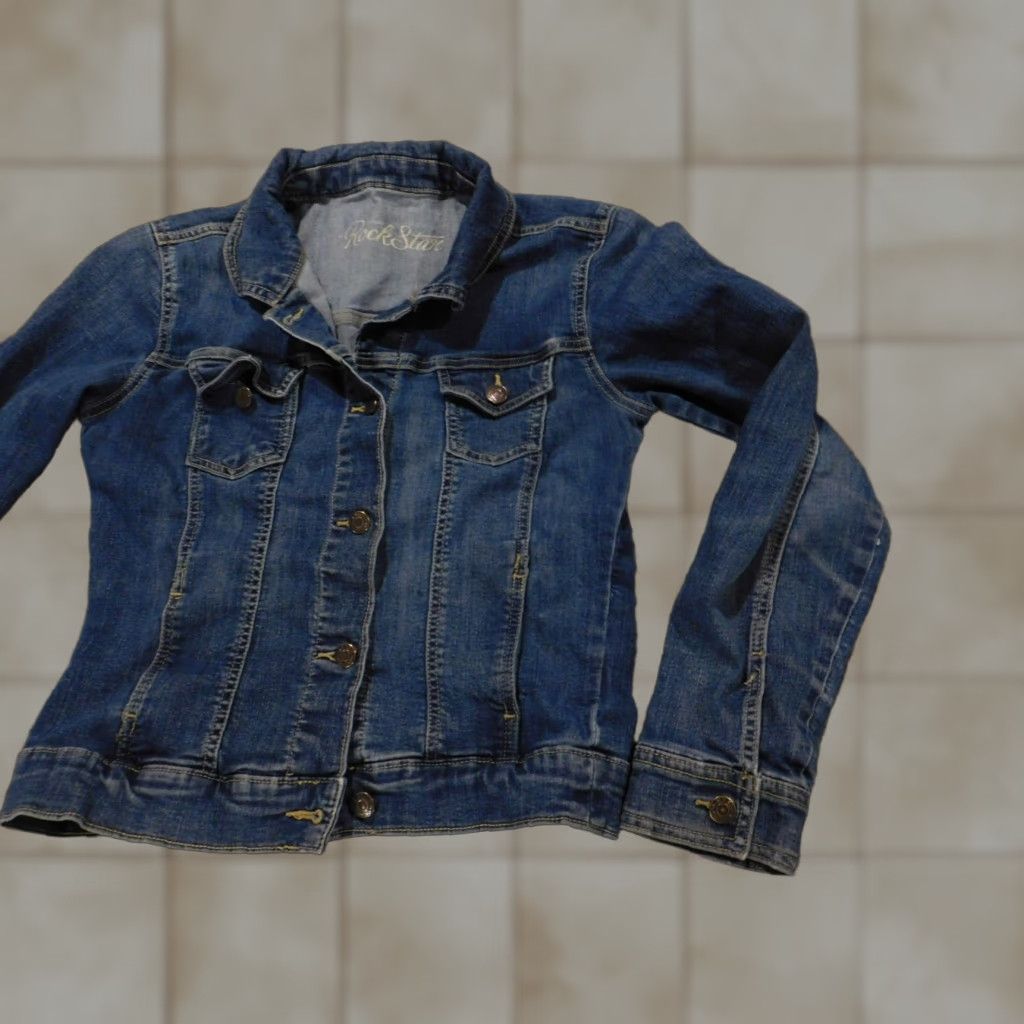 Old Navy Old Navy Womens Jacket Small Blue denim rockstar button jean biker Shirt Womens Small Blue Denim Jacket Rockstar Button Casual Winter Men/Women? Size 28" / US 6 / IT 42 - 1 Thumbnail