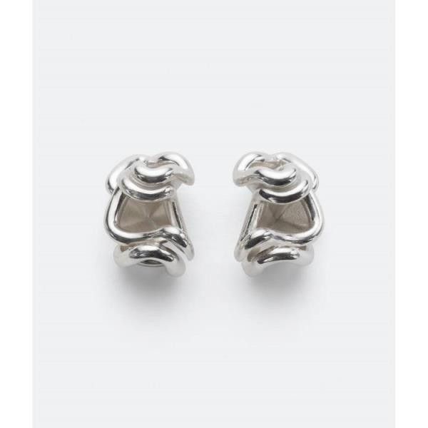 Bottega Veneta o1n1vont1124 Size: OS / Whirl Earrings in Silver Size ONE SIZE - 3 Thumbnail