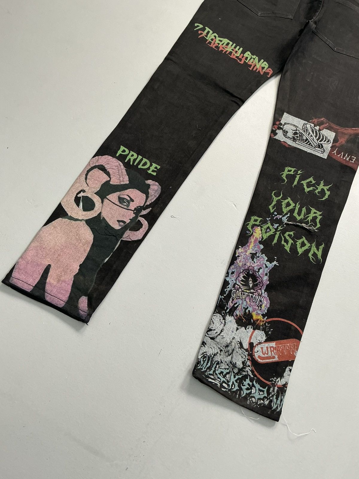 Designer Vintage sugarhills crazy prints denim Size US 38 / EU 54 - 10 Thumbnail