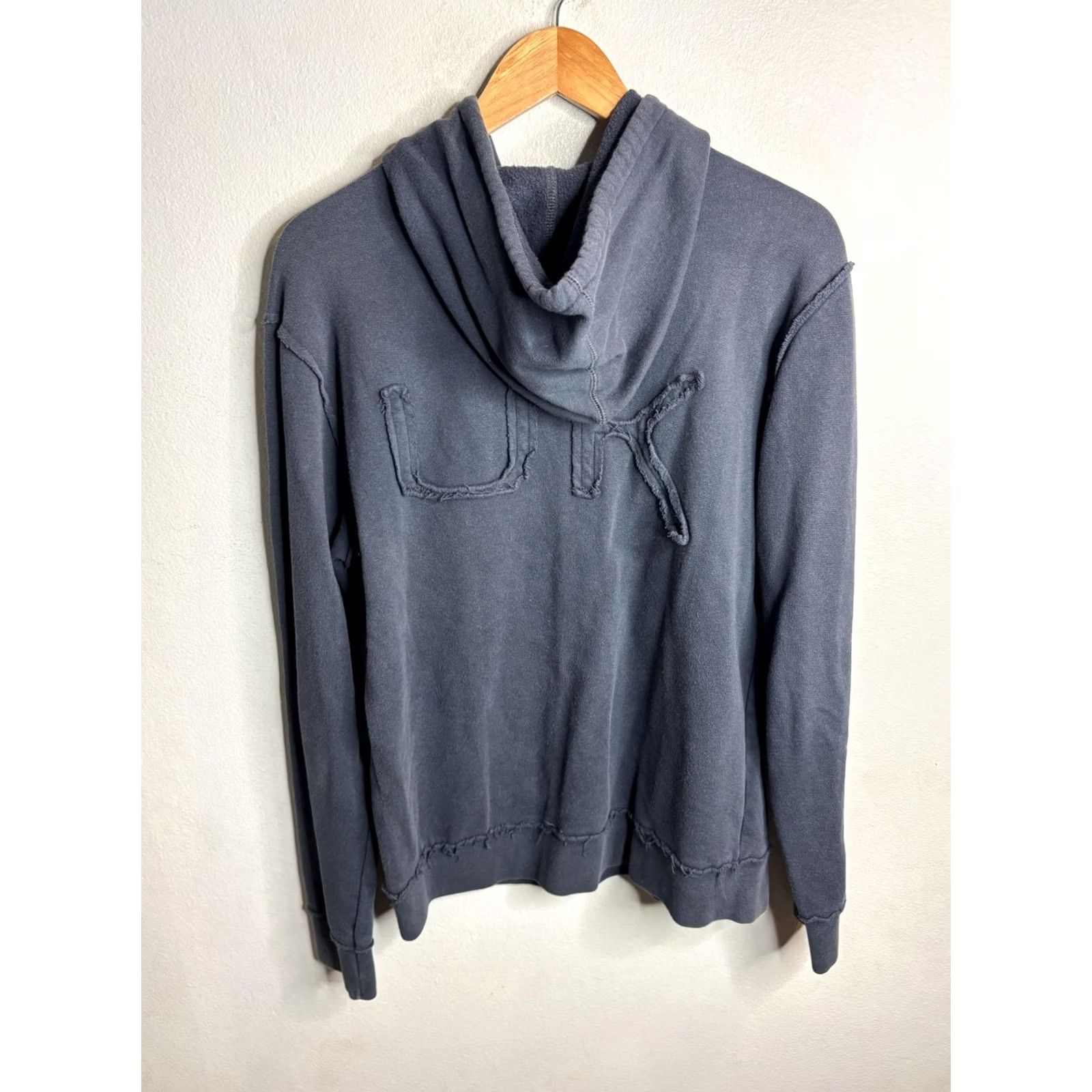 Vintage F.c.u.k. jeans Hoodie Mens Medium Blue Pullover Fleece FC UK Logo Sweatshirt Size US M / EU 48-50 / 2 - 5 Thumbnail