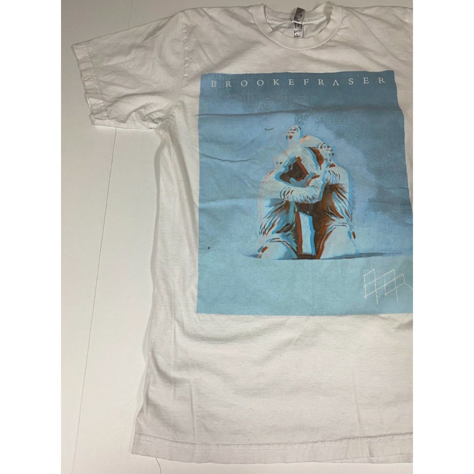 American Apparel American Apparel Mens T Shirt M Brooke Fraser White Crew Neck Short Sleeve Cotton Spandex Solid Logo Beers Classic Vintage No Size US M / EU 48-50 / 2 - 3 Thumbnail