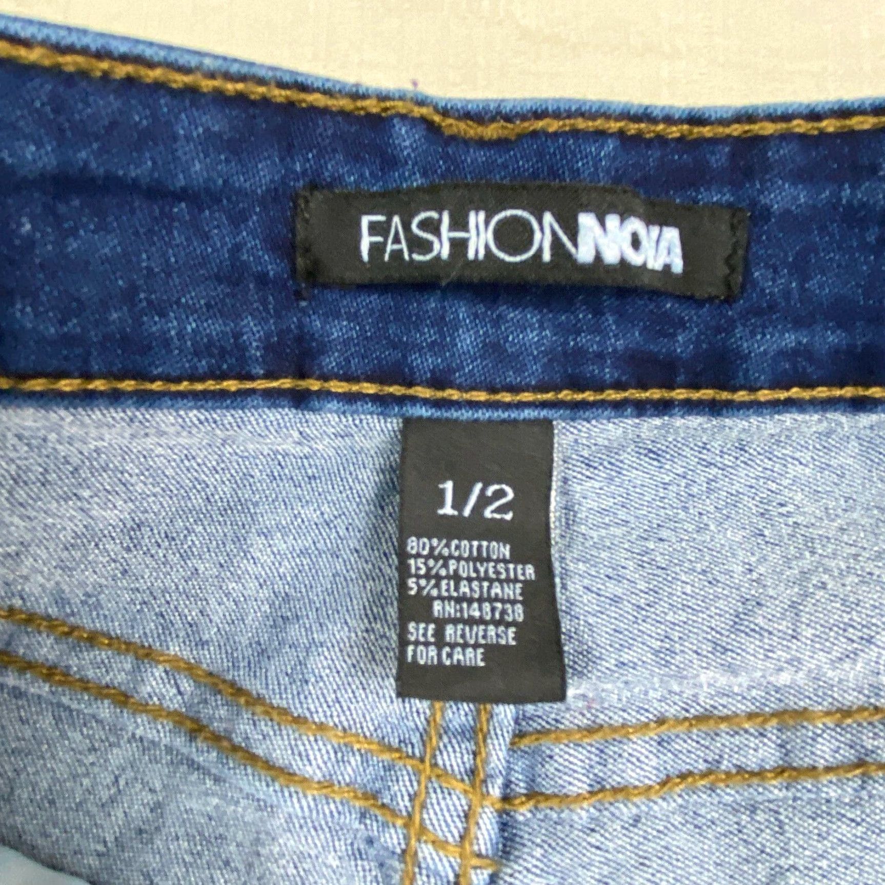 Fashion Nova Fashion Nova Womens High Waist Juniors Distressed Jeans Size 1 2 Size 25" / US 0 / IT 36 - 4 Thumbnail