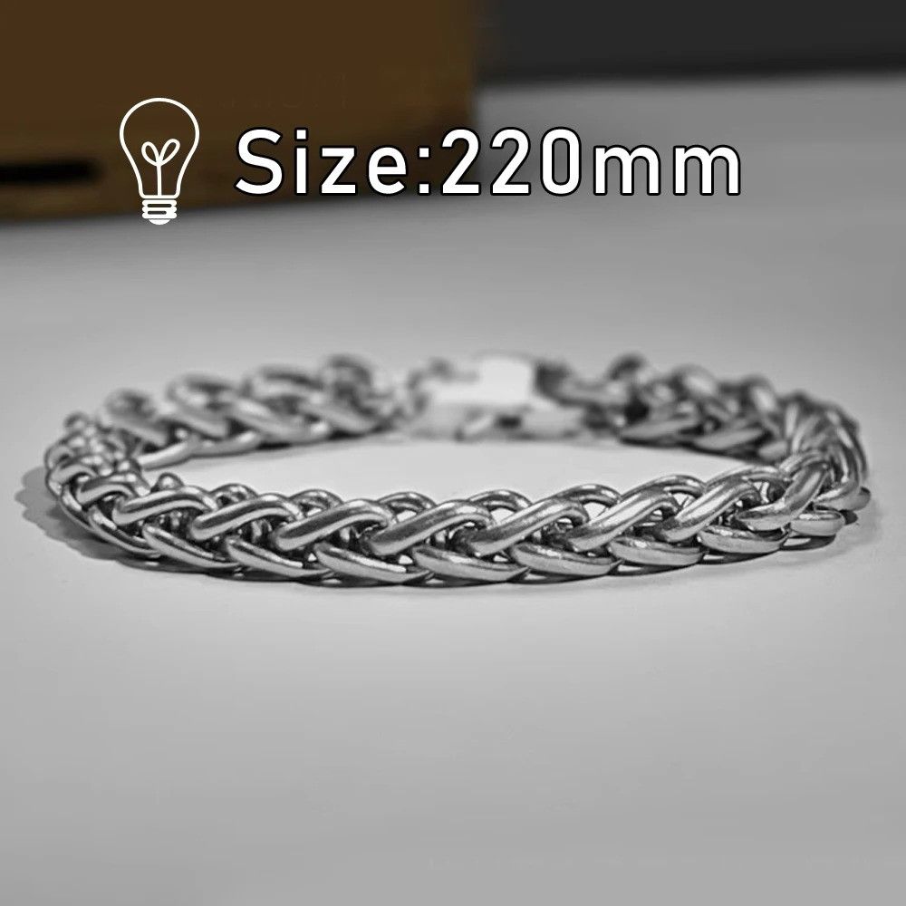 Other Titanium Alloy Link Chain Bracelet Bangles Gift For Him Size ONE SIZE - 4 Thumbnail