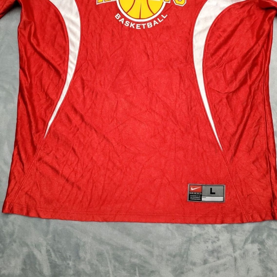 Nike VINTAGE Nike Team Jersey Womens L Red Knights Basketball V Neck Athletic Warm Up Size L / US 10 / IT 46 - 3 Thumbnail