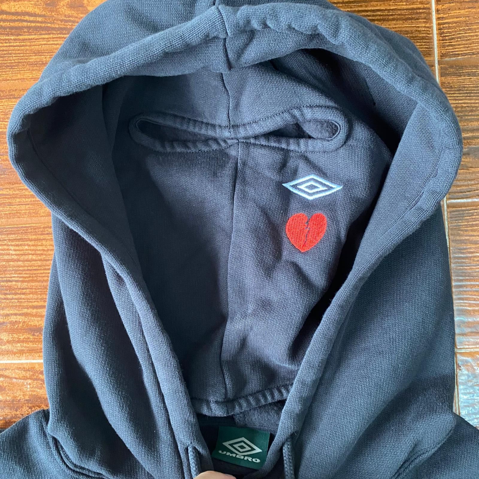 Umbro x Slam Jam Black I Love Referees Logo Masked Hoodie Size US L / EU 52-54 / 3 - 8 Thumbnail