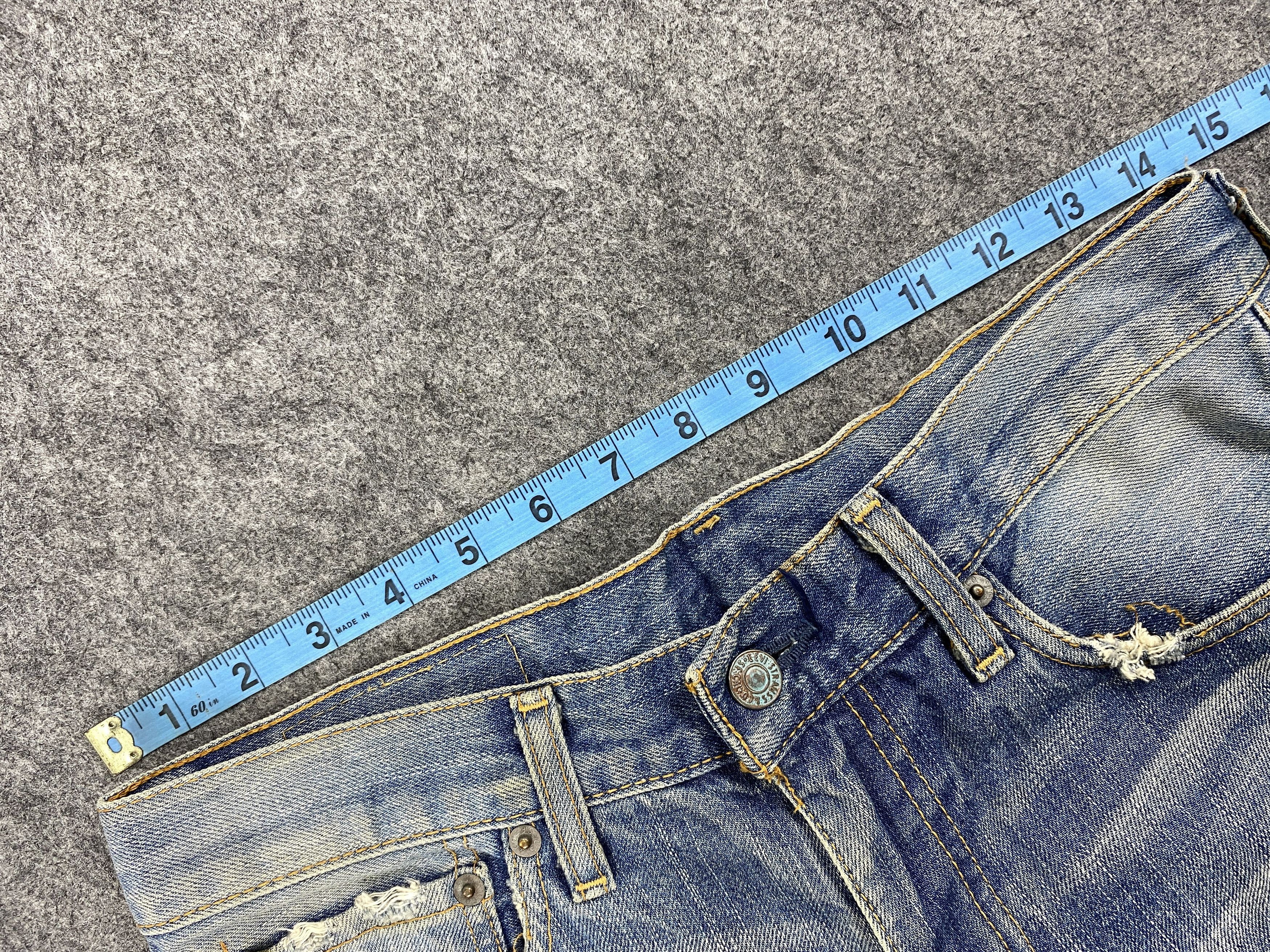 Vintage Dirty Used Blue Vintage Levi's 505 Jeans 29x33 Denim -JN1290 Size US 29 - 5 Thumbnail