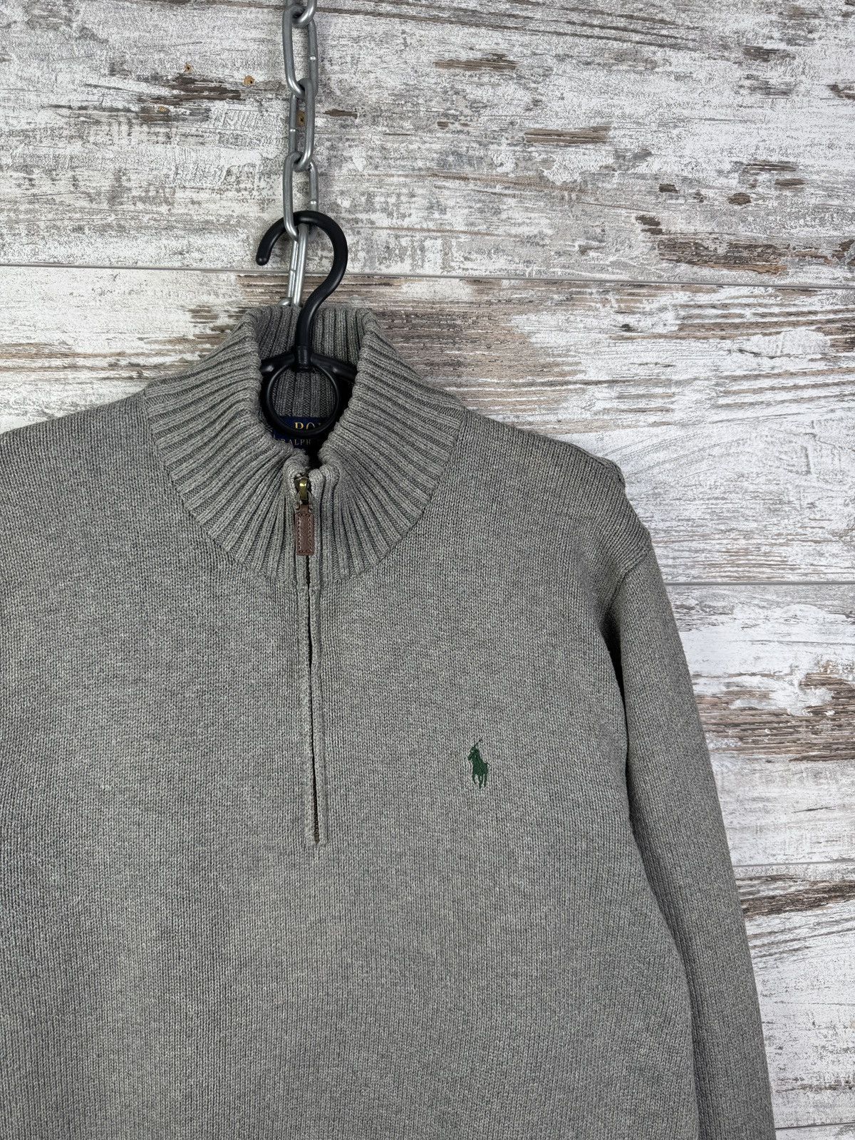 Polo Ralph Lauren Mens Vintage Polo Ralph Lauren 1/3 zip sweater sweatshirt Size US L / EU 52-54 / 3 - 2 Thumbnail