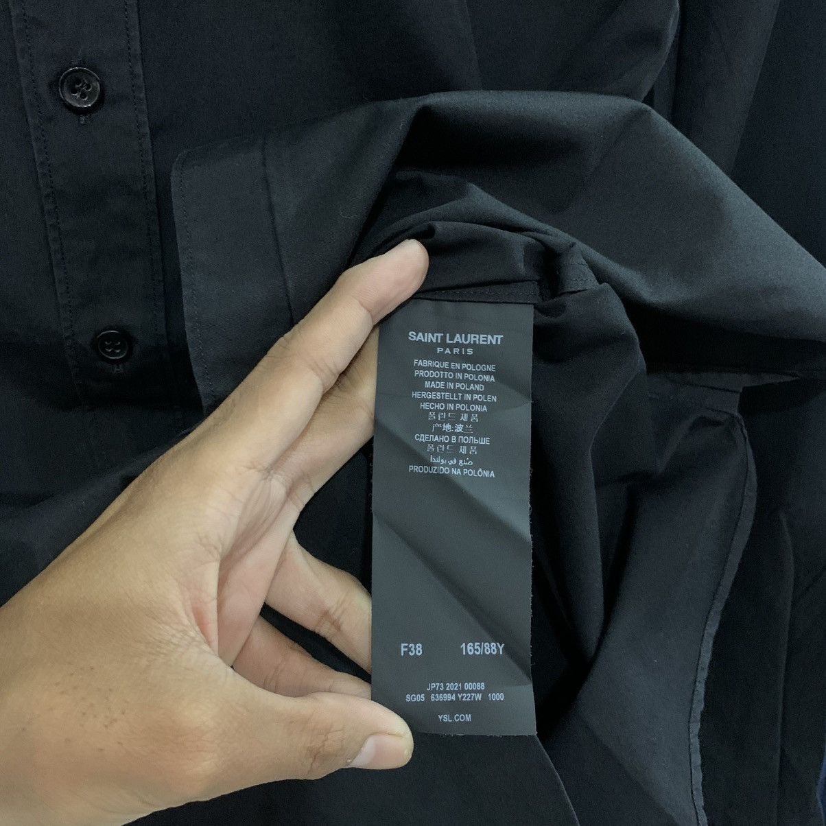 Saint Laurent Paris SAINT LAURENT Paris Uniform black button shirt Size US M / EU 48-50 / 2 - 5 Thumbnail