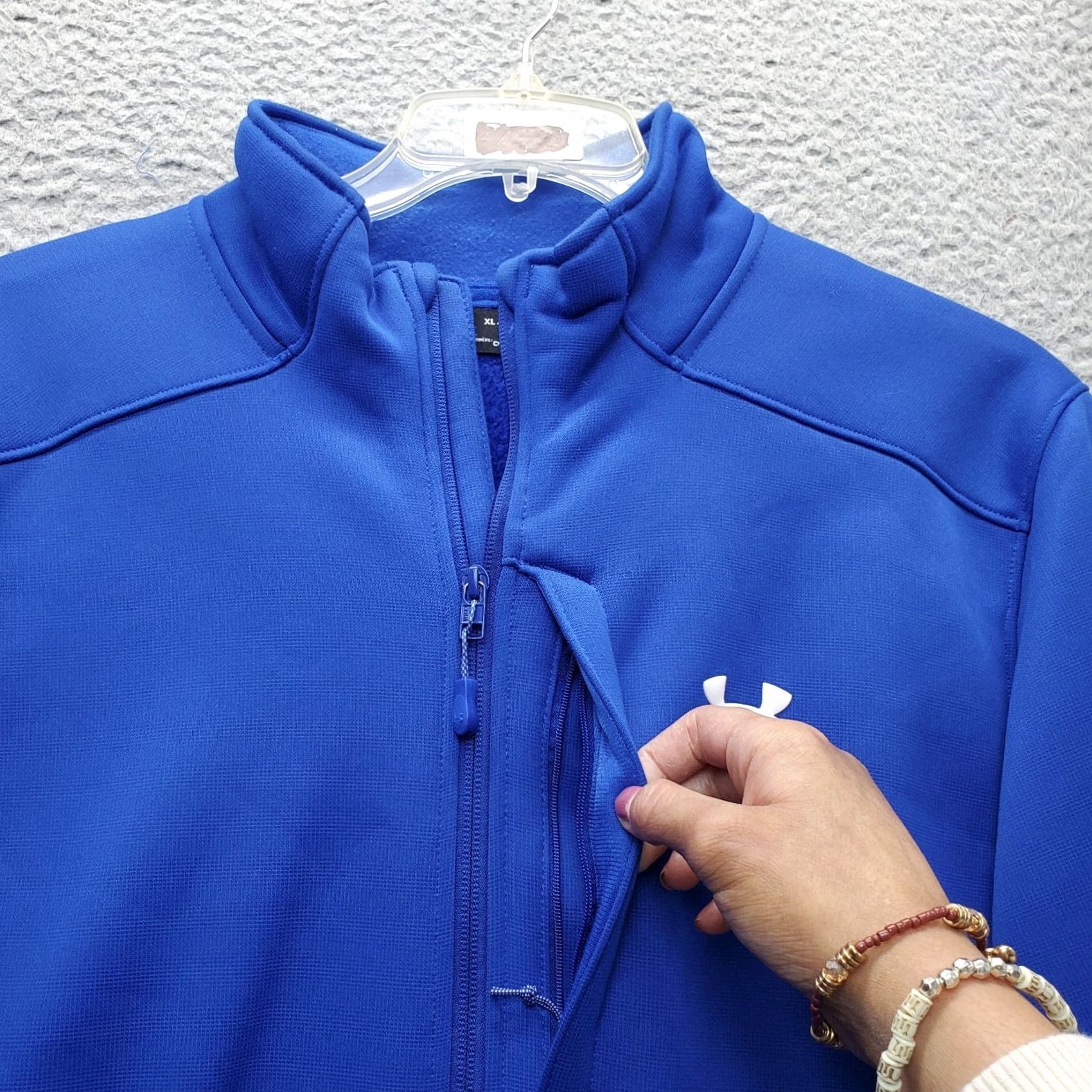 Under Armour Under armour Jacket Mens XL Blue ColdGear Granite Size Fleece Lined Heavyweight Size US XL / EU 56 / 4 - 7 Thumbnail