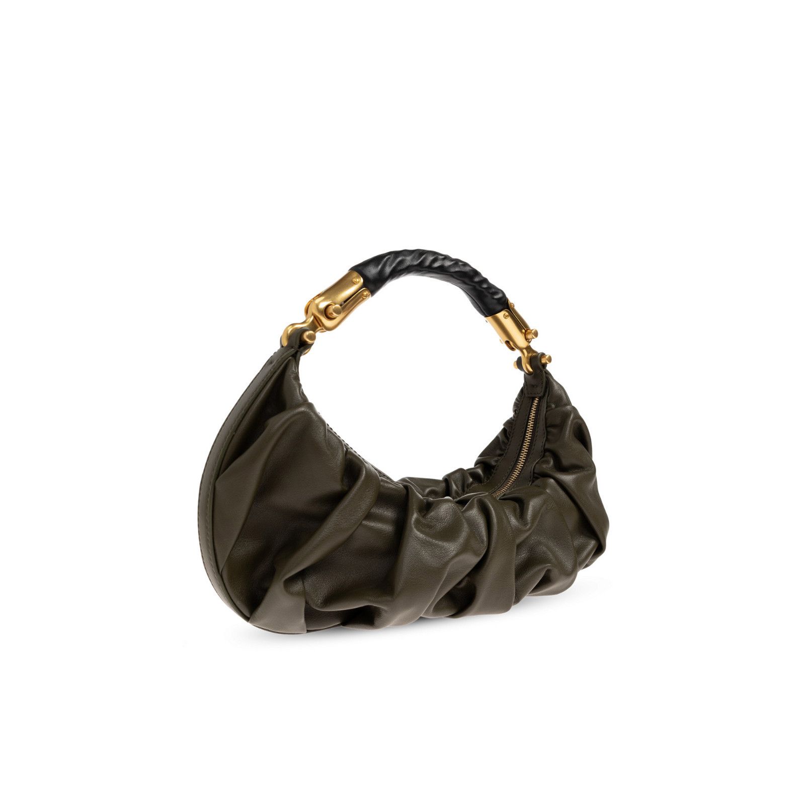 Balmain BALMAIN Ebene Medium $2695 Khaki Top Handle Bag New & Authen Size ONE SIZE - 3 Thumbnail