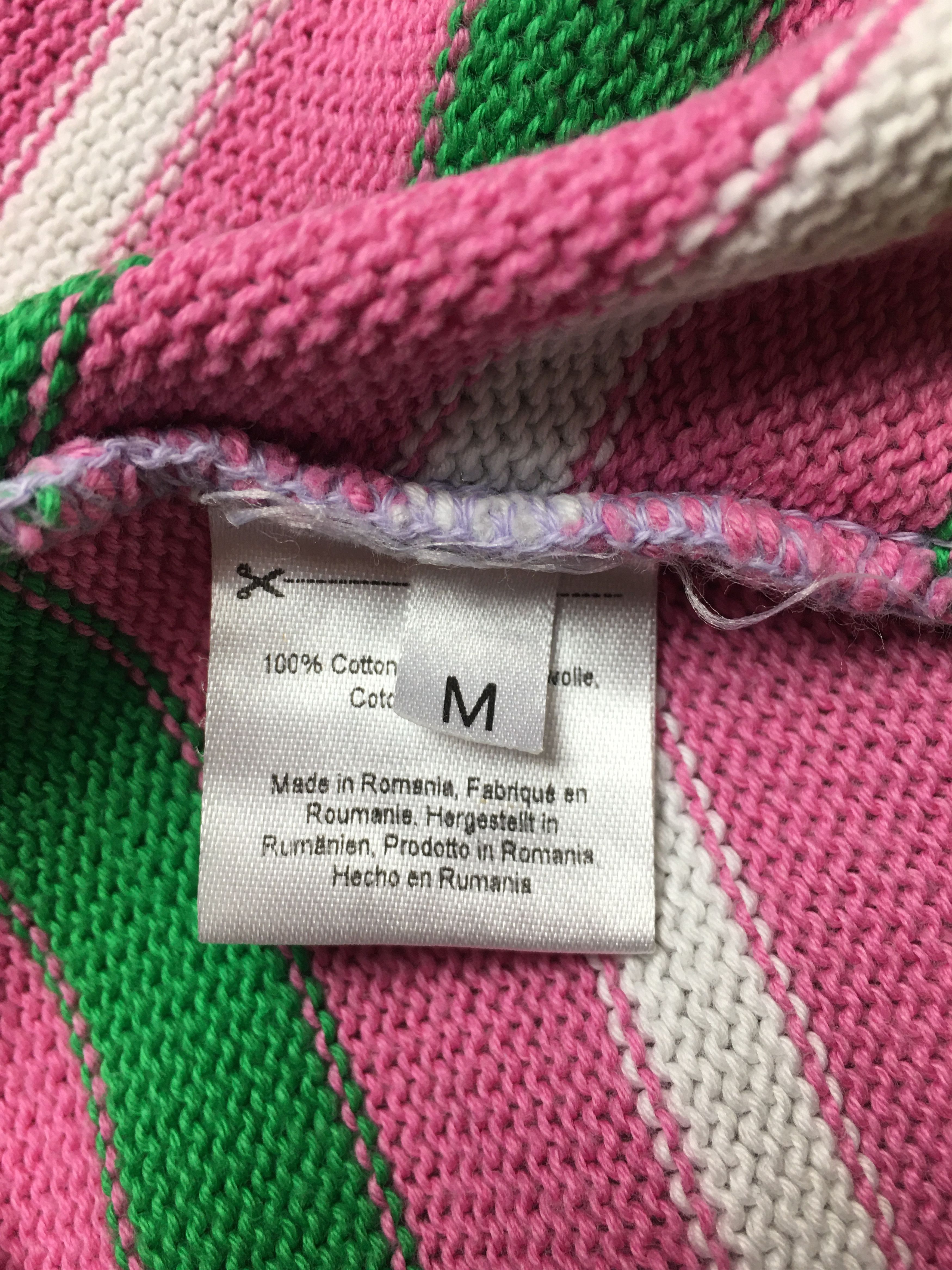 Japanese Brand Hayley Menzies Jacquard Candy Cane Long Cotton Cardigan Size M / US 6-8 / IT 42-44 - 12 Thumbnail