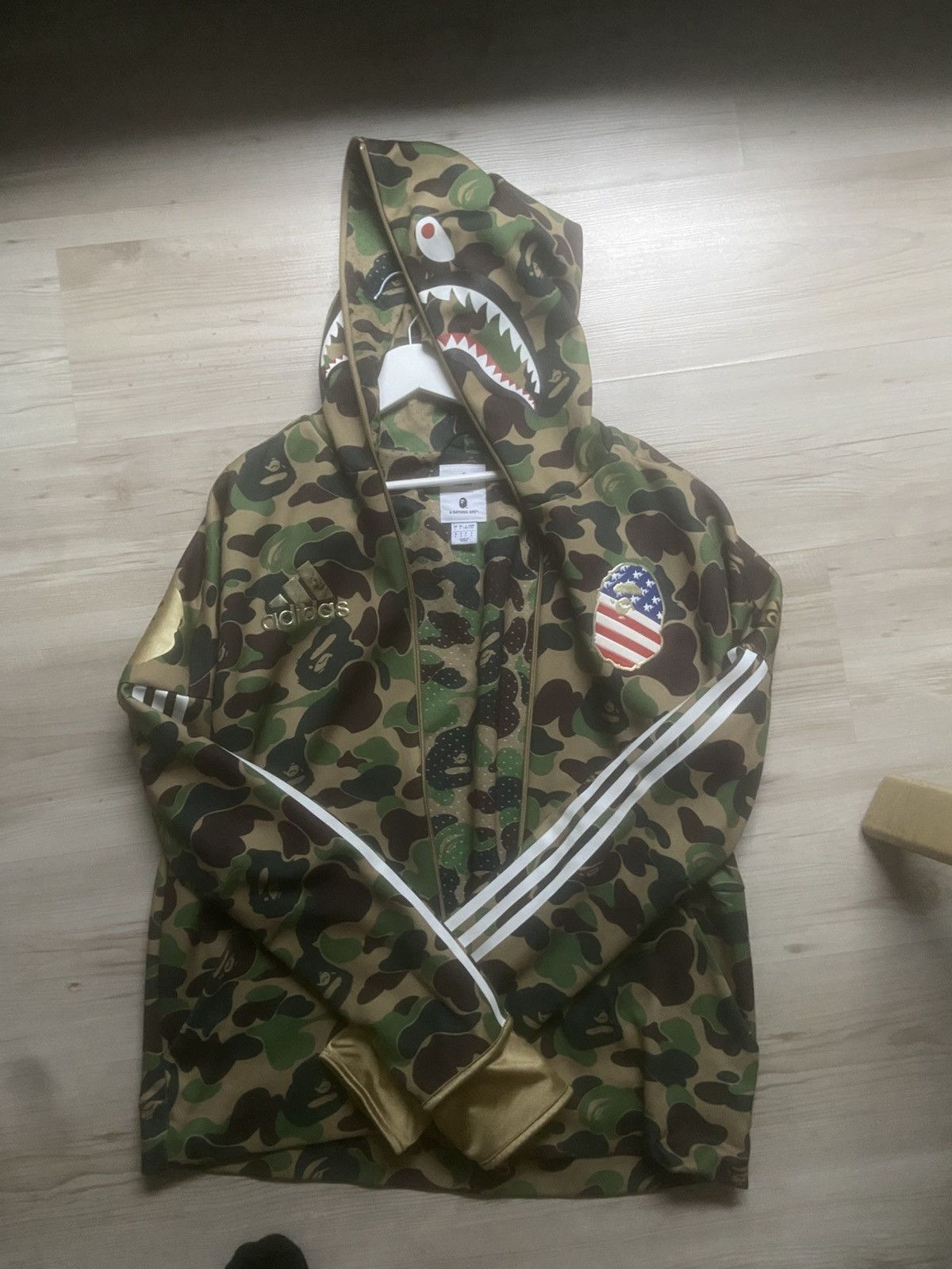 Adidas × Bape Adidas x Bape SB zip hoodie Size US L / EU 52-54 / 3 - 1 Thumbnail