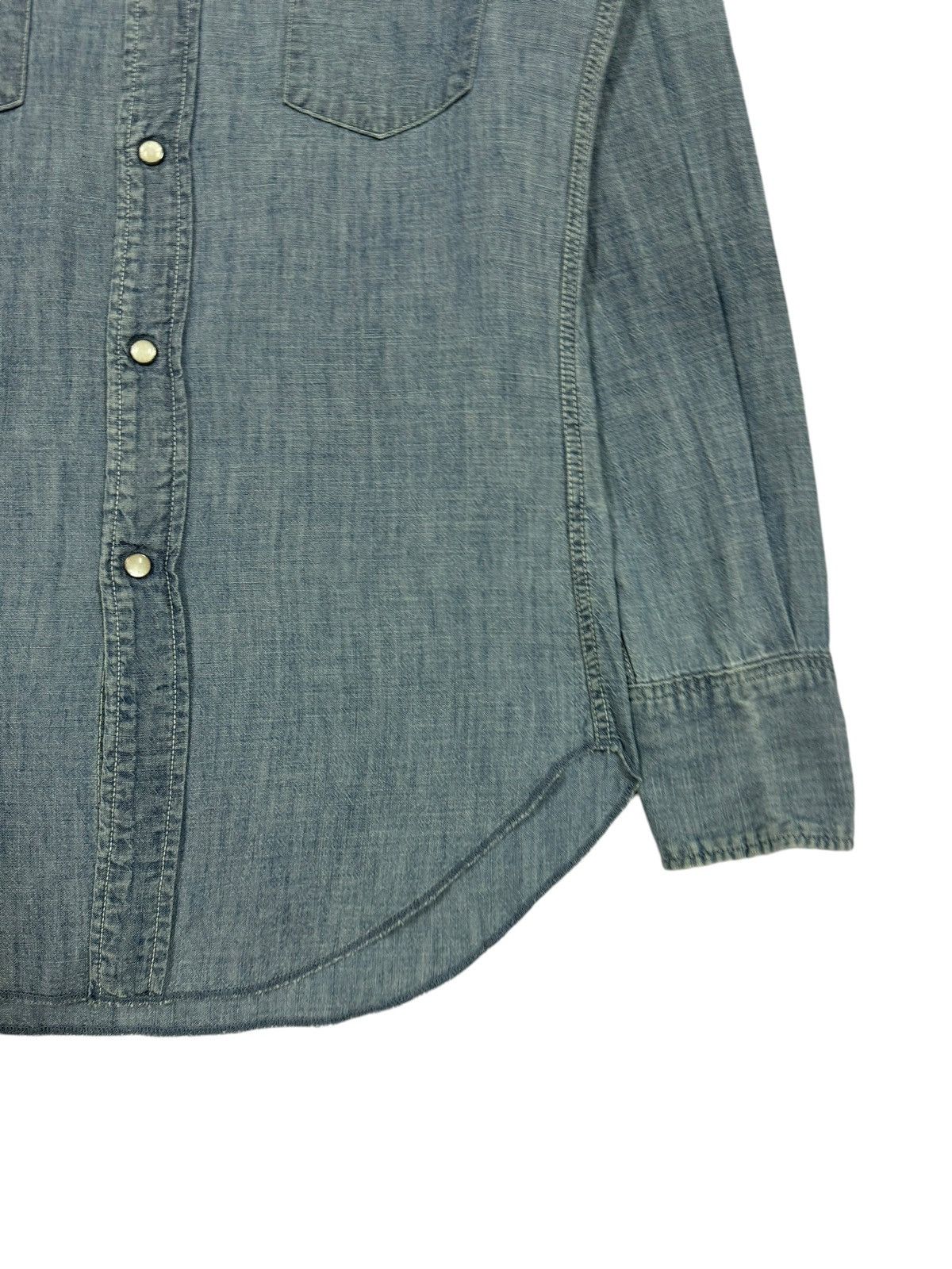 45rpm Vtg🔥45Rpm Washes Indigo Western Shirt Size US S / EU 44-46 / 1 - 8 Thumbnail