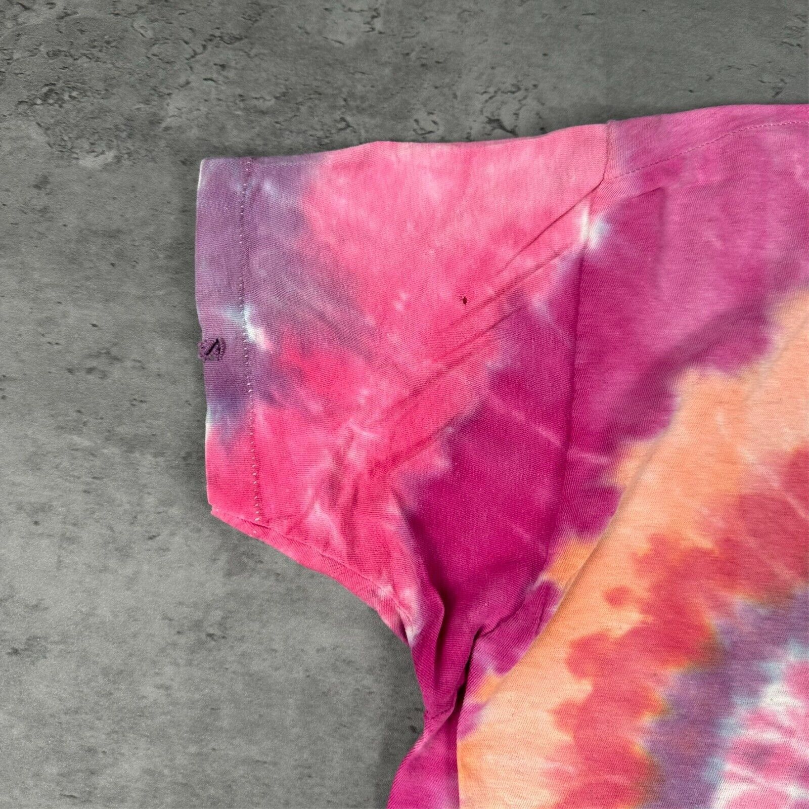 Vintage Vintage Screen Stars Pink Orange Tie Dye Swirl T Shirt Size US M / EU 48-50 / 2 - 8 Thumbnail