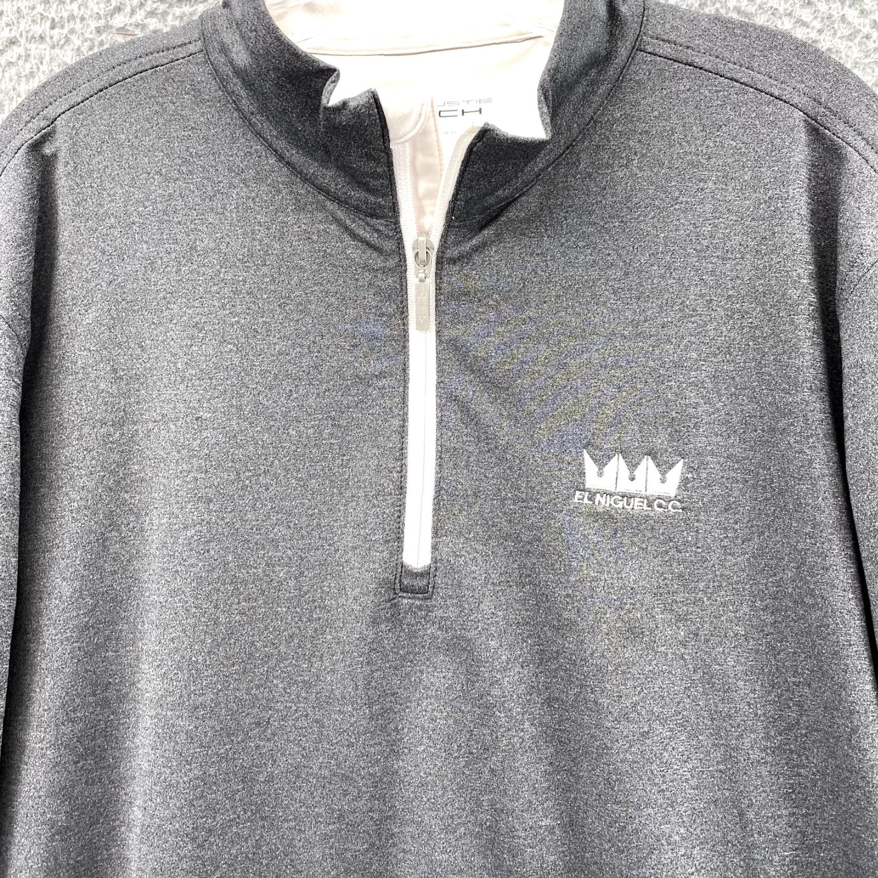 Vintage Carnoustie Pullover Men's L Gray 1/4 Tech Golf Active Preppy Hike Sportswear Sweatshirt Sweater Size US L / EU 52-54 / 3 - 2 Thumbnail