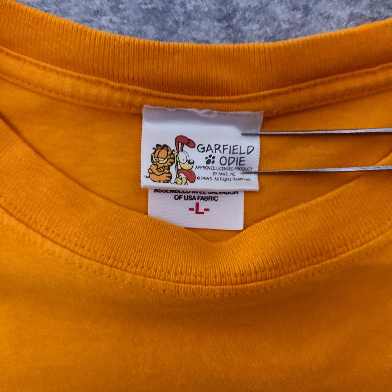 Other Vintage Garfield Paws Shirt Mens Large Orange Graphic Size US L / EU 52-54 / 3 - 4 Thumbnail