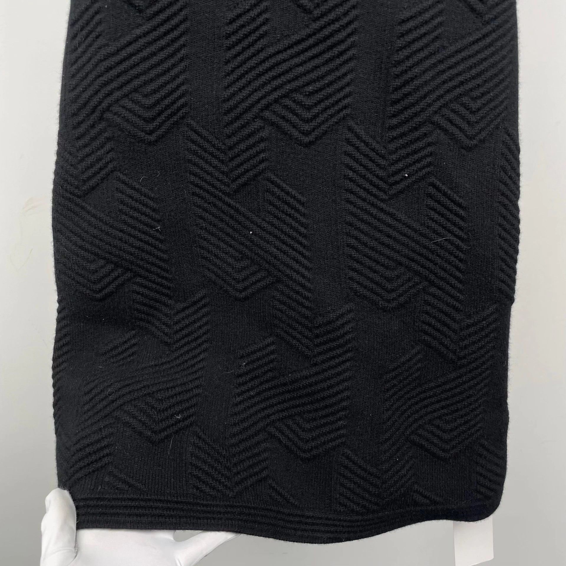 Hermes Hermès Women's Black Twill Wool Vest Dress 38 Size S / US 4 / IT 40 - 9 Thumbnail