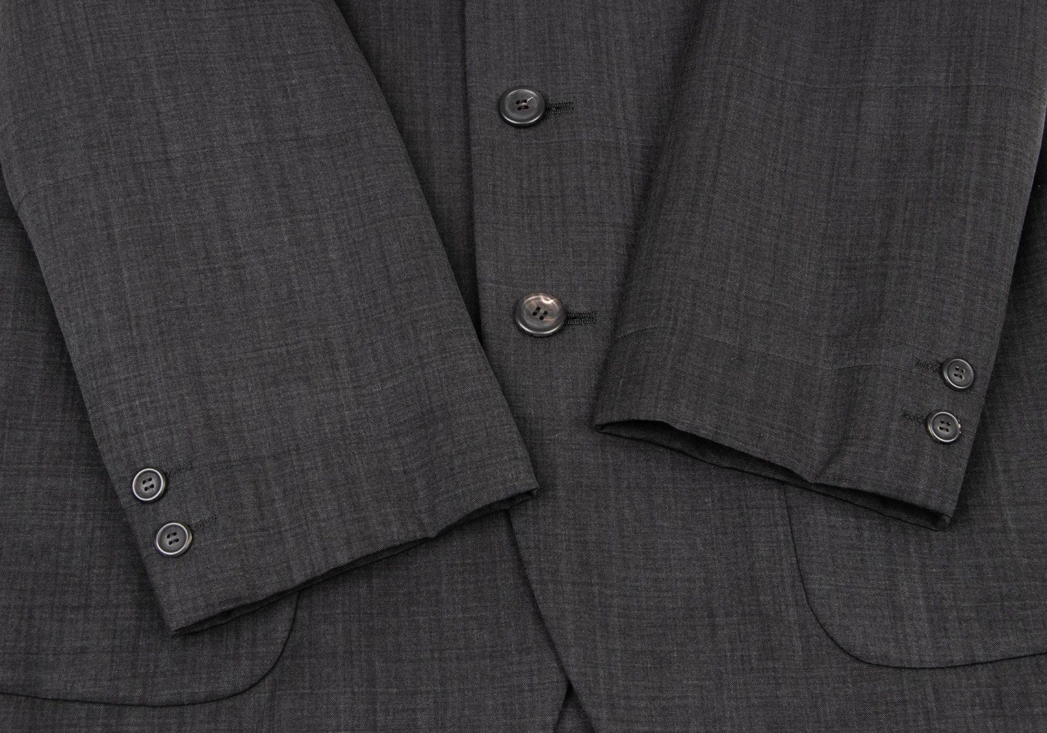 Issey Miyake Wool Stitch Design 3B Jacket in Charcoal, Size M Size US M / EU 48-50 / 2 - 9 Thumbnail