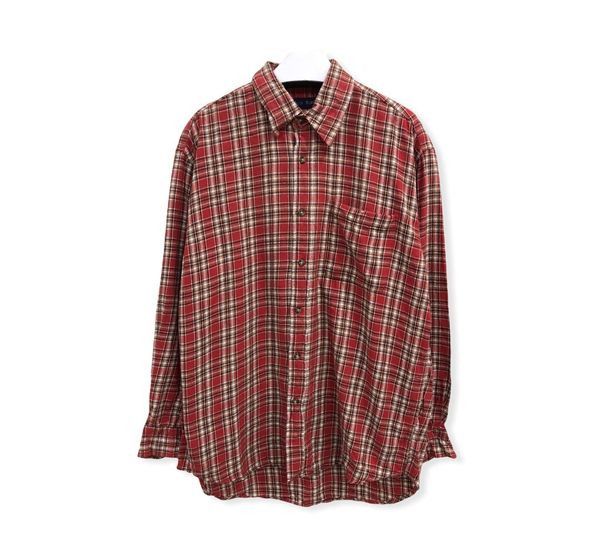 image of Aqua Blues Plaid Tartan Flannel Shirt, Men's (Size Medium)