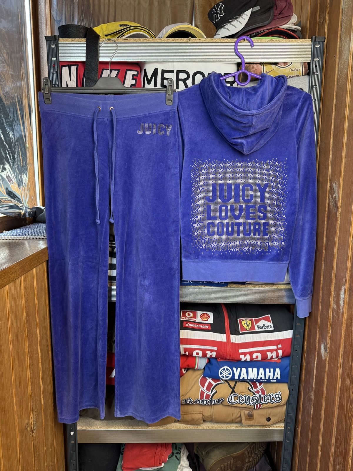 Japanese Brand VELOUR VINTAGE VIOLET Y2K JUICY COUTURE SUITS Size S / US 4 / IT 40 - 1 Thumbnail