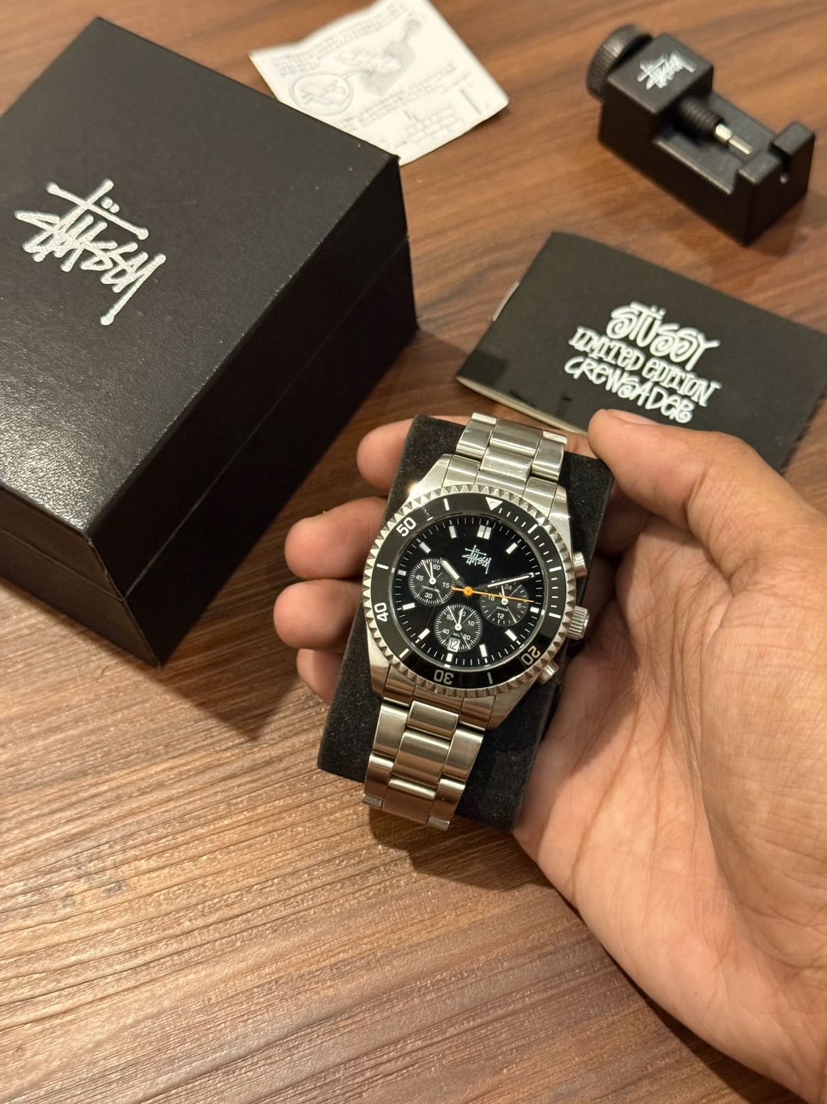 Stussy Stussy Crewsader Limited Edition Silver Watch 2009 (RARE) Size ONE SIZE - 1 Thumbnail