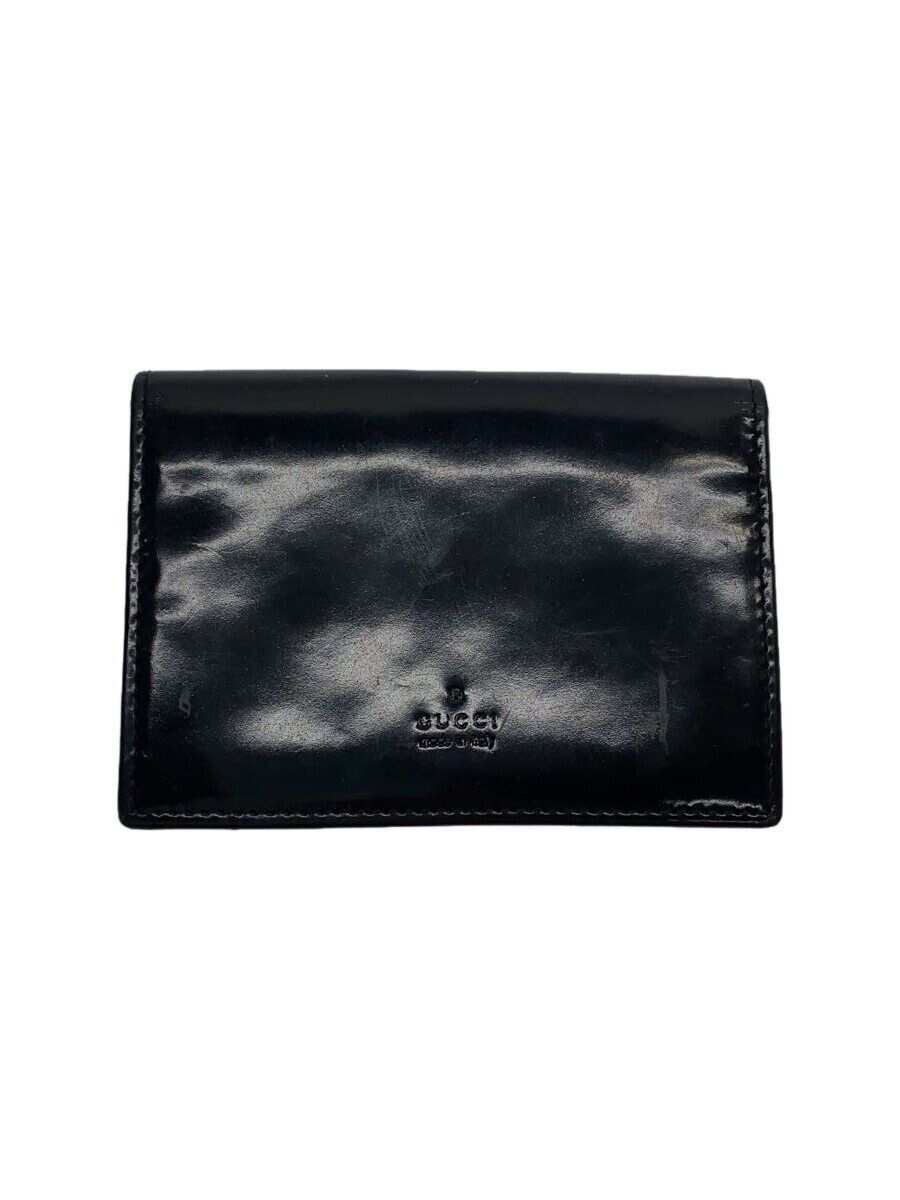 Gucci Gucci Enamel Card Case Black Size ONE SIZE - 1 Thumbnail