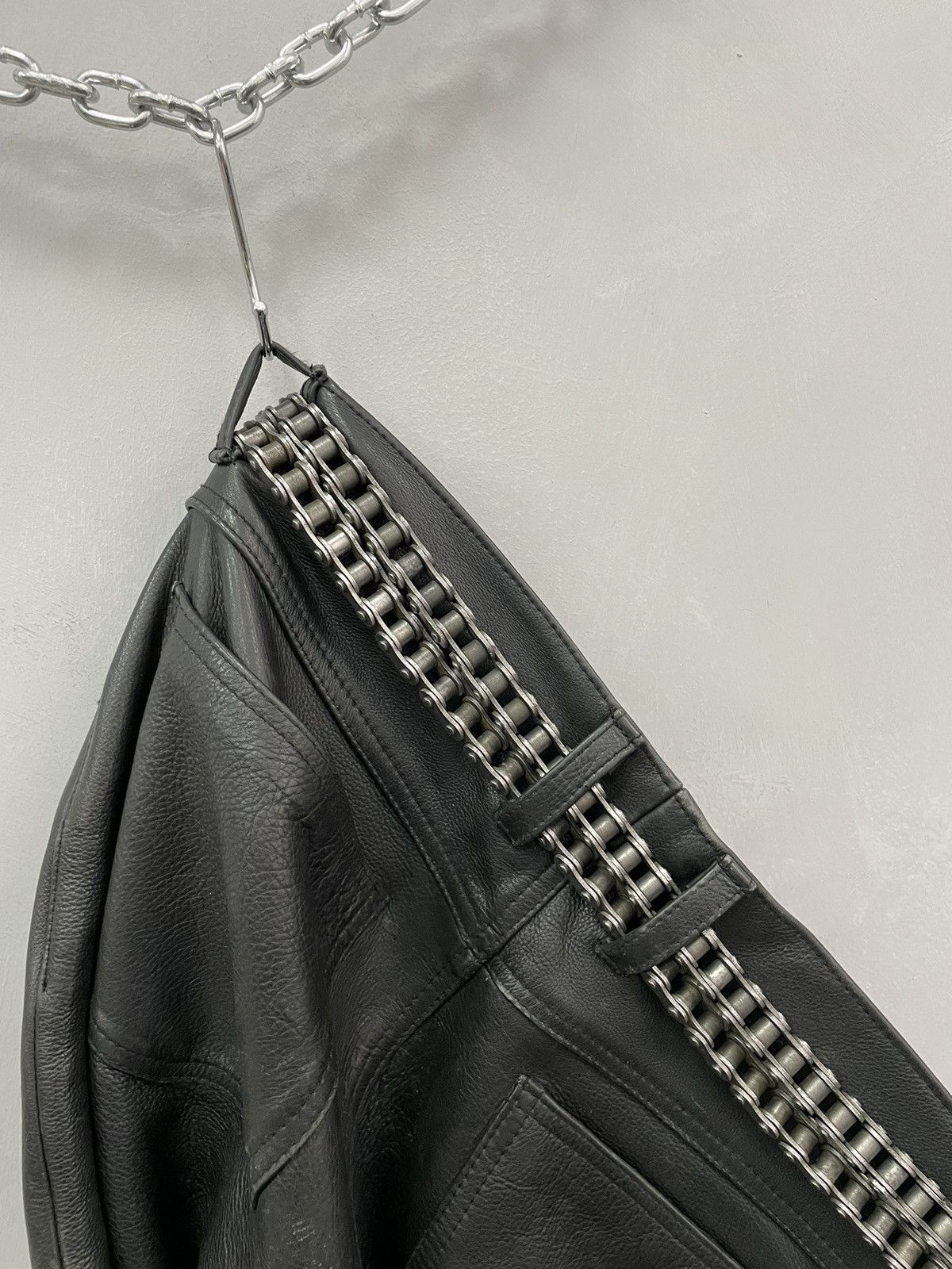 Japanese Brand × Vintage Vintage Leather Crazy Metal Belt Drip Japanese Hype bb Simon Size ONE SIZE - 9 Thumbnail