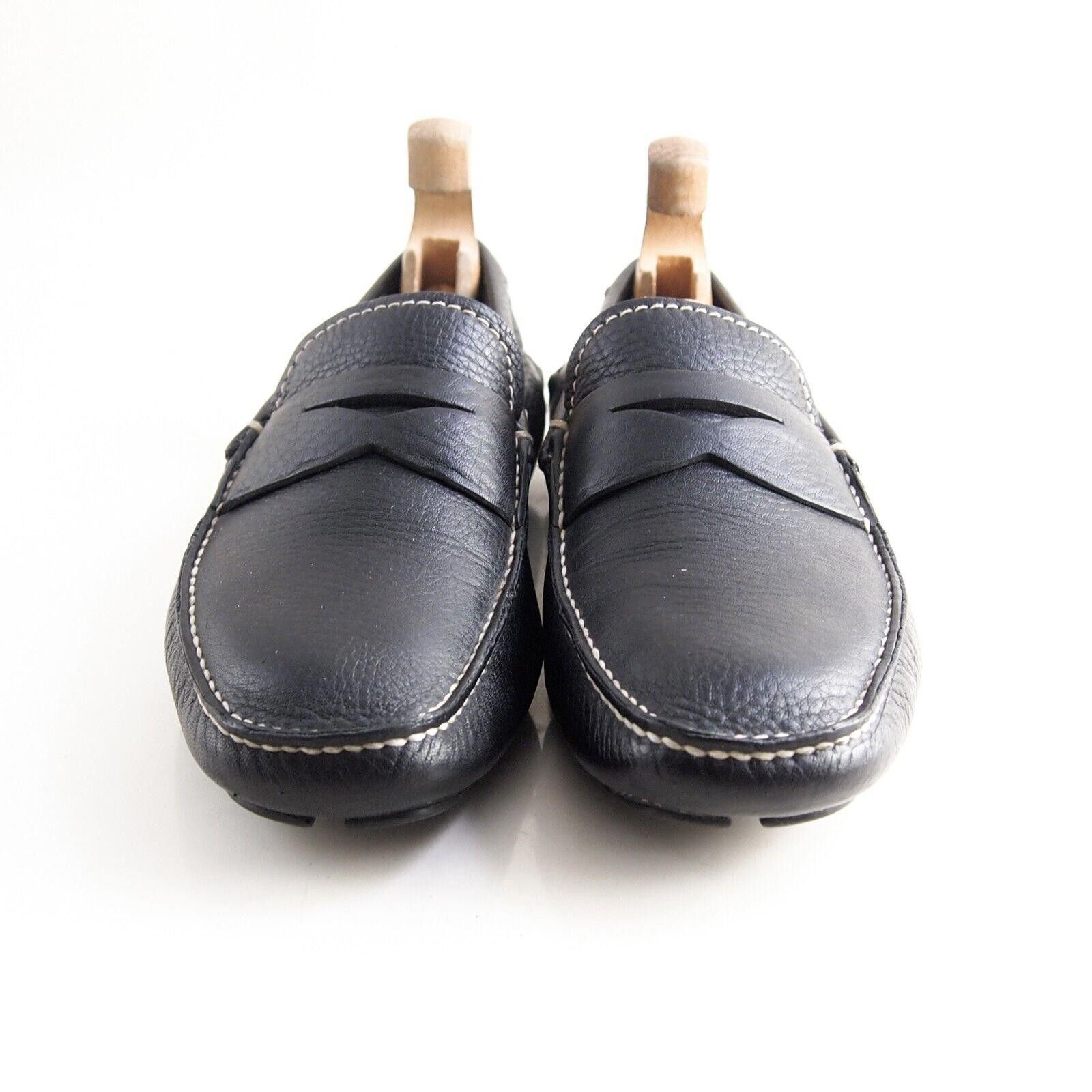 Prada Prada Driving Penny Loafers Black Leather Mens EU 43 US 10 Size US 10 / EU 43 - 5 Thumbnail