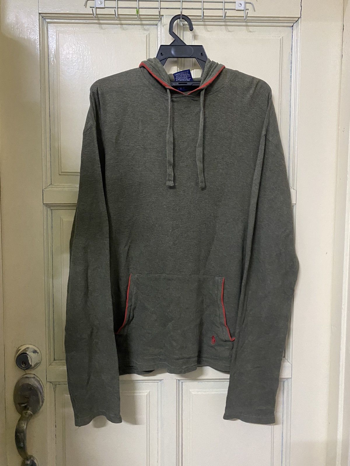 RRL Ralph Lauren 💥Vintage Polo Ralph Lauren Army Green Hoodie Size US XL / EU 56 / 4 - 1 Thumbnail