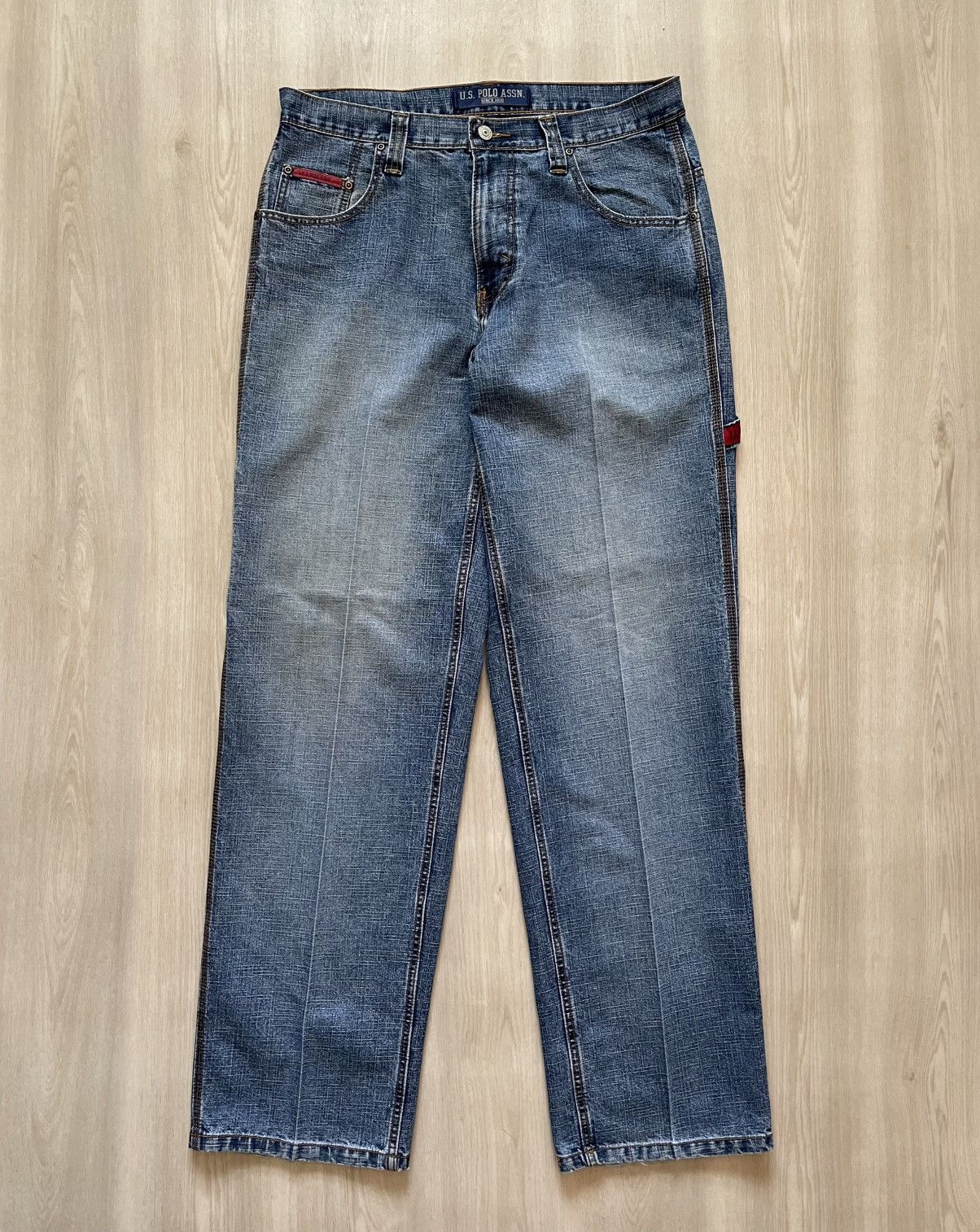 U.S. Polo Assn. × Vintage Vintage Us Polo Assn Baggy Carpenter 90s Y2k Skater 34x34 Size US 34 / EU 50 - 4 Thumbnail