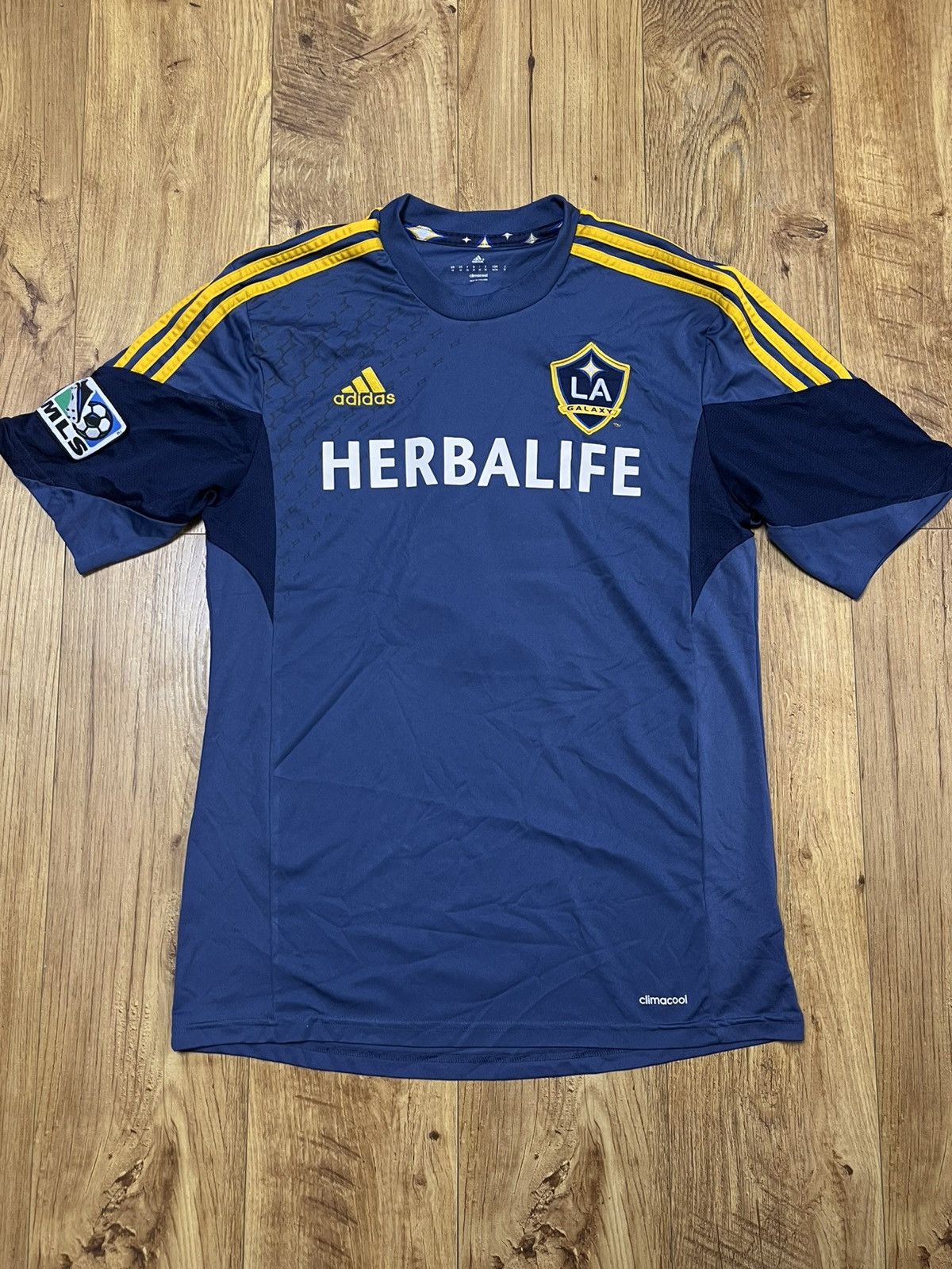 Adidas 2013-14 La Galaxy #8 Gerrard Football Shirt Jersey Adidas Size US M / EU 48-50 / 2 - 1 Thumbnail