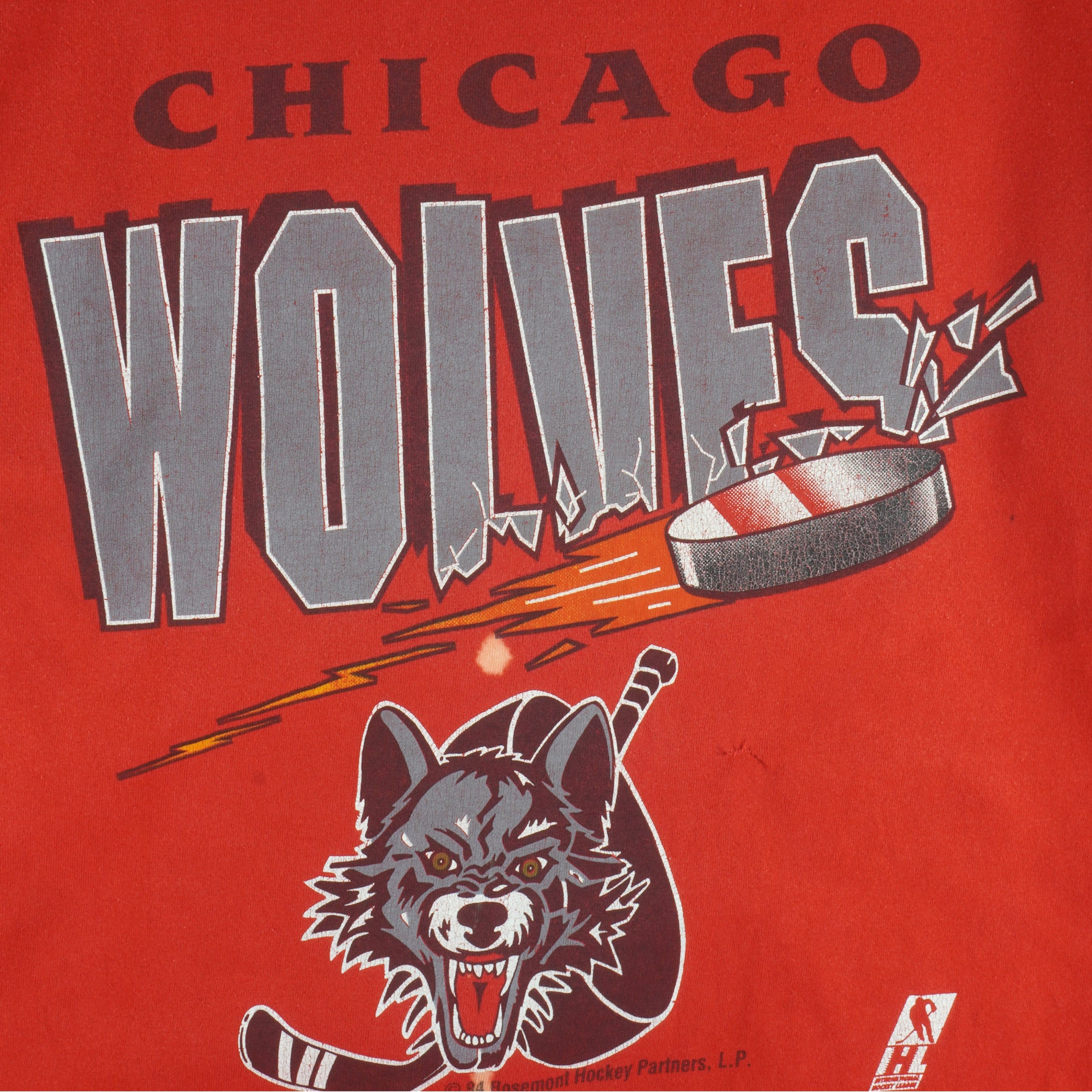 Vintage (Artex) - Chicago Wolves Single Stitch T-Shirt 1994 Size US XL / EU 56 / 4 - 4 Thumbnail