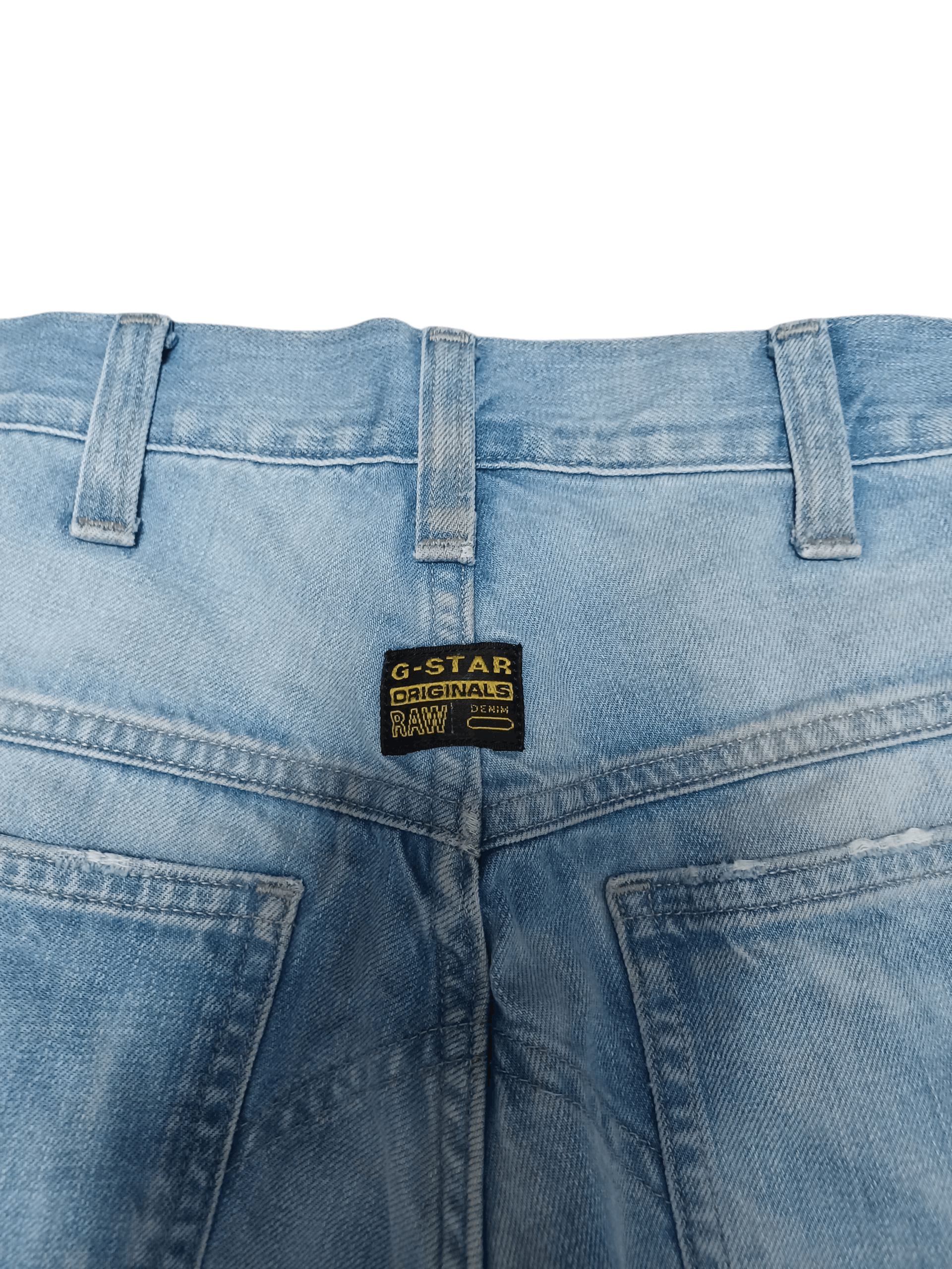 G-Star G STAR RAW DOUBLE KNEE AVANT GARDE BLUE WASHED JEANS DENIM Size US 32 / EU 48 - 4 Thumbnail