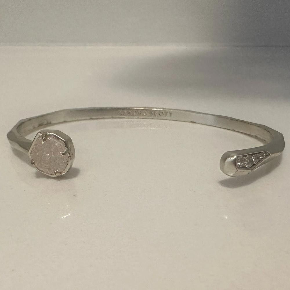 Kendra Scott Kendra Scott Blake Bracelet Iridescent Drusy Silver Cuff Size ONE SIZE - 2 Thumbnail