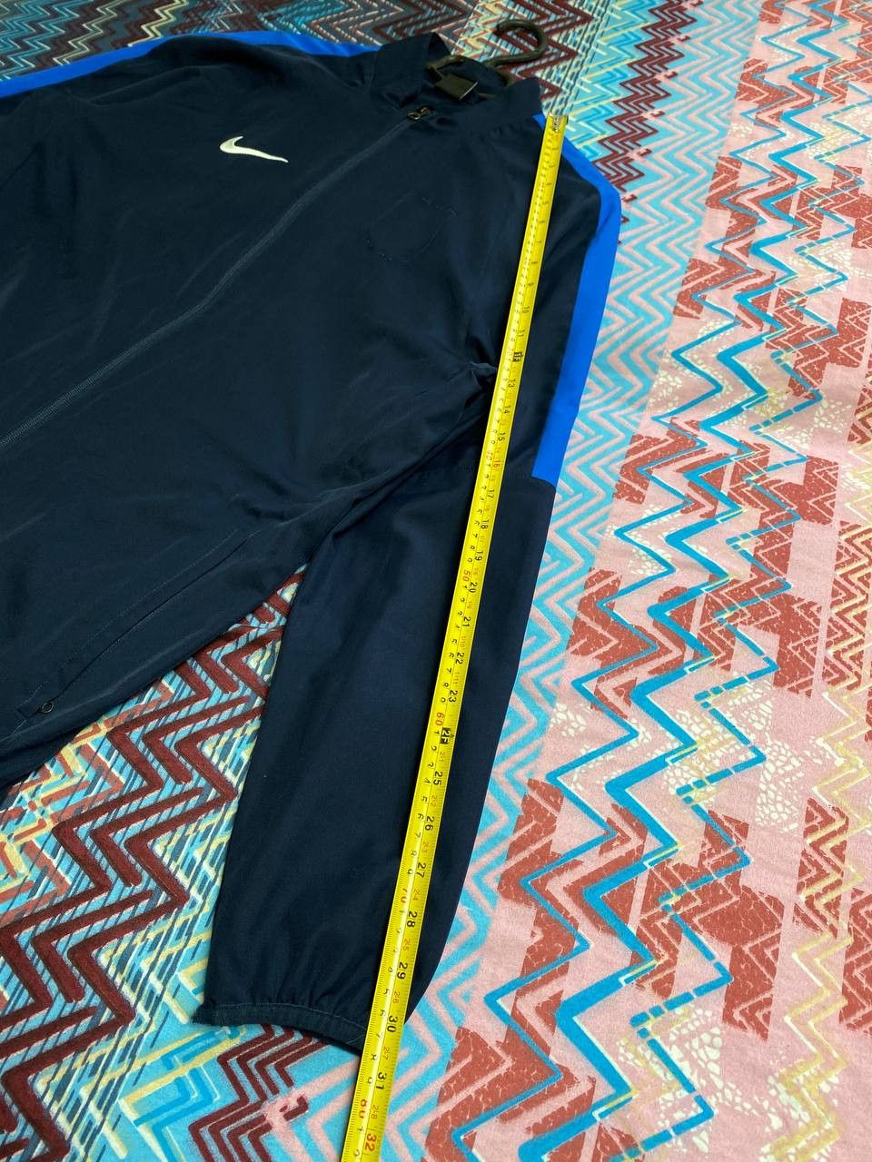 Nike × Vintage 90's NIKE RARE SWOOSH LOGO Y2K TRACK JACKET Size US L / EU 52-54 / 3 - 11 Thumbnail