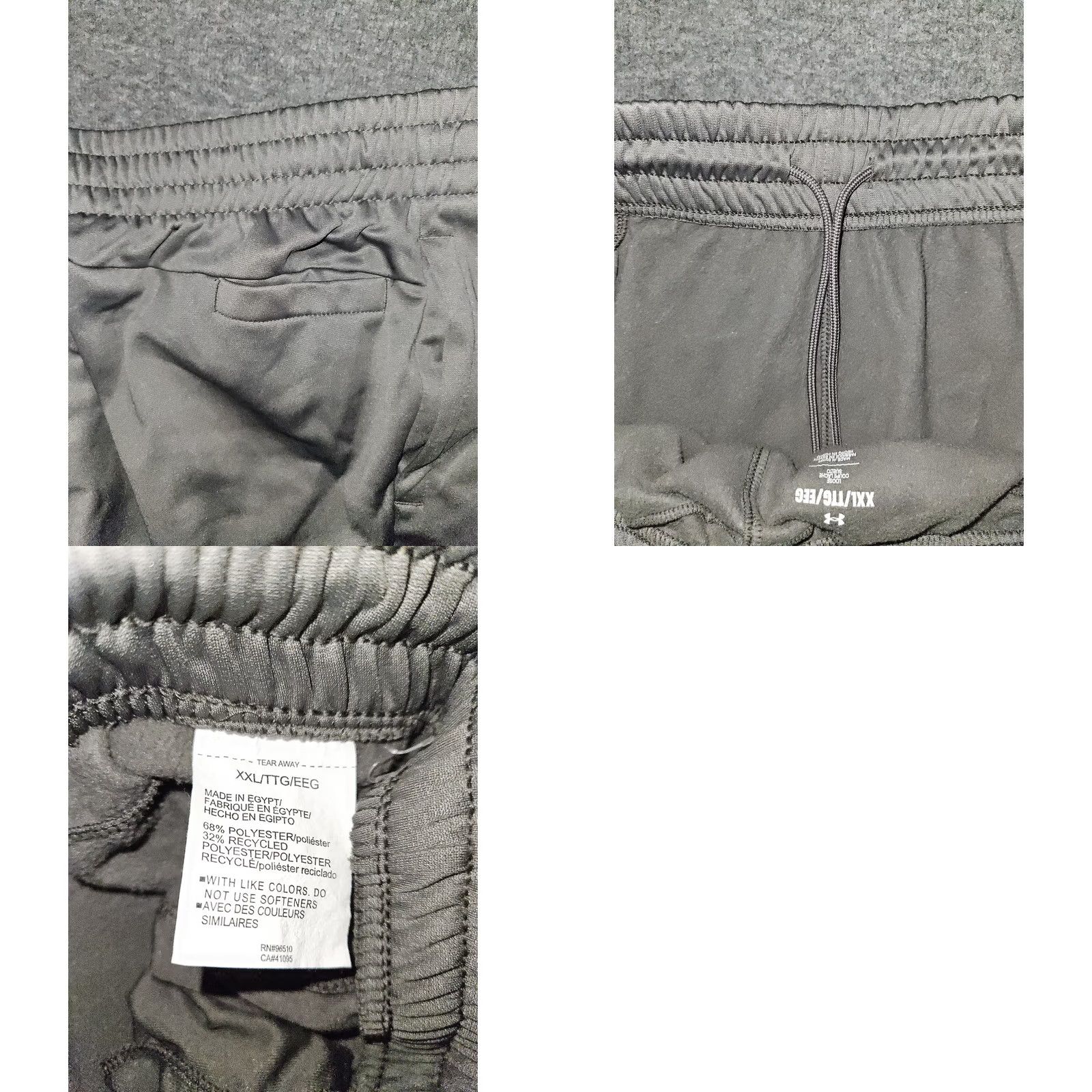 Under Armour Under Armour Pants Mens 2XL Gray Loose Fit Athletic Track Joggers Pockets Logo Size US 39 - 8 Thumbnail