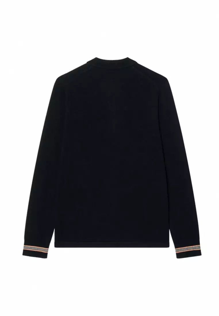 Burberry o1w1db10326 Long Sleeve Polo Shirt in Black Size US XS / EU 42 / 0 - 2 Thumbnail