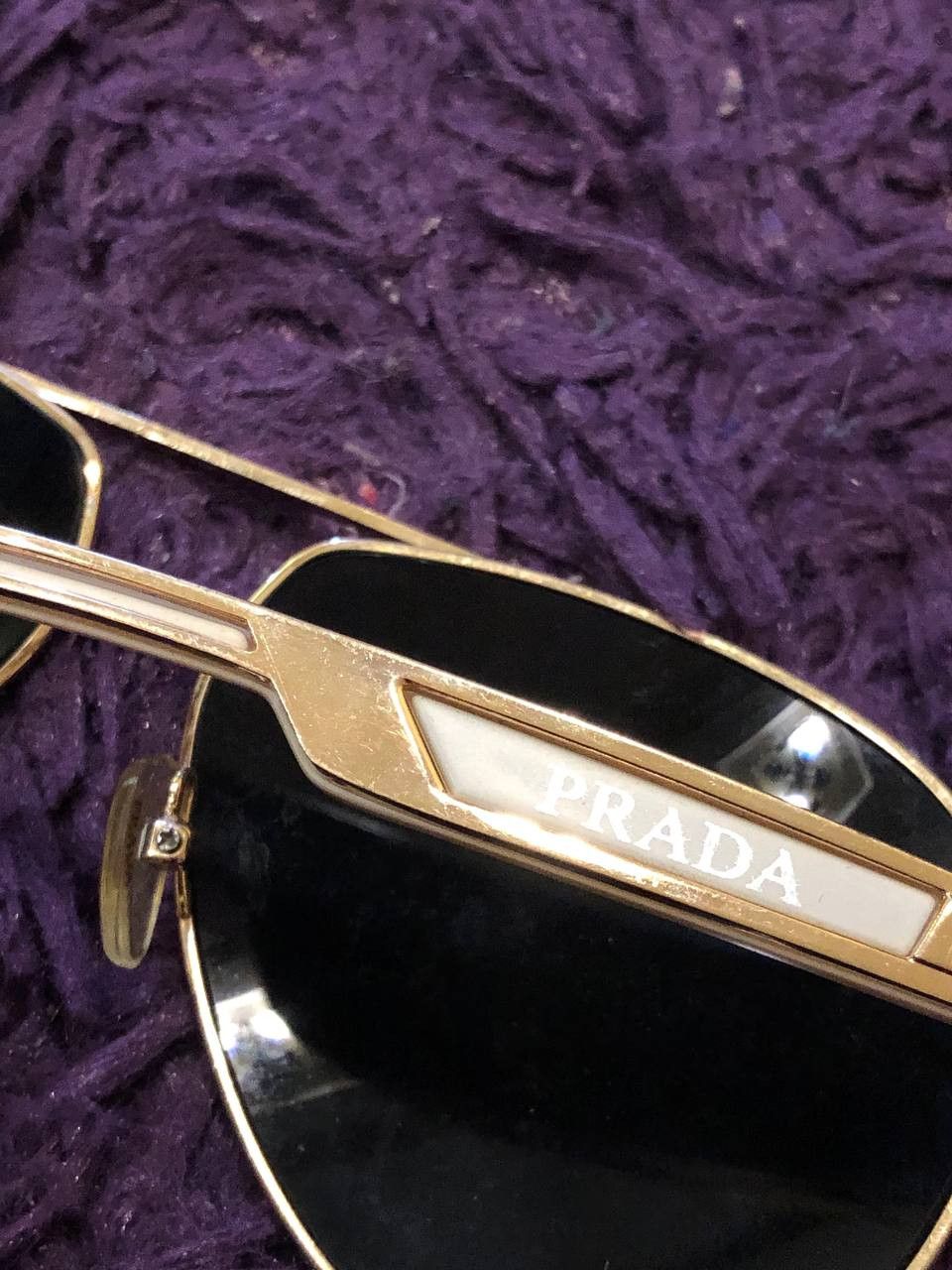 Prada Sunglasses vintage luxury Prada Y2K streetwear Size ONE SIZE - 4 Thumbnail