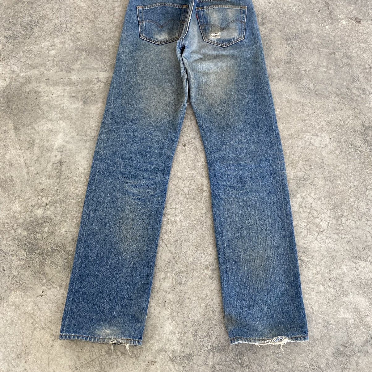 Levi's Vintage 90’s Levis 501 Faded Rusty Blue Jeans Size US 32 / EU 48 - 18 Thumbnail