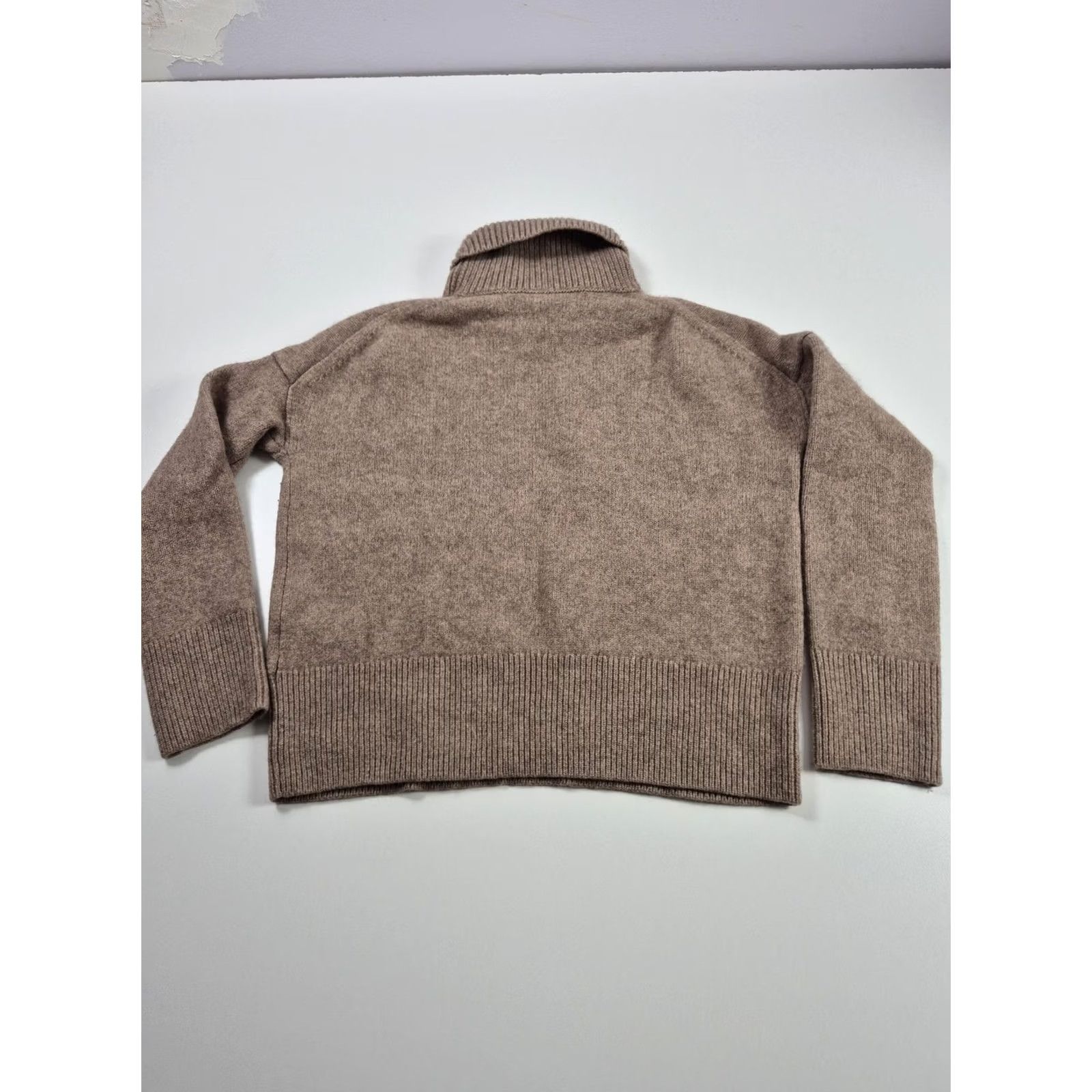 Vintage Gentle Herd Sweater Womens Medium Brown Wool Yak Turtleneck Raglan Knit Pullover Size M / US 6-8 / IT 42-44 - 5 Thumbnail