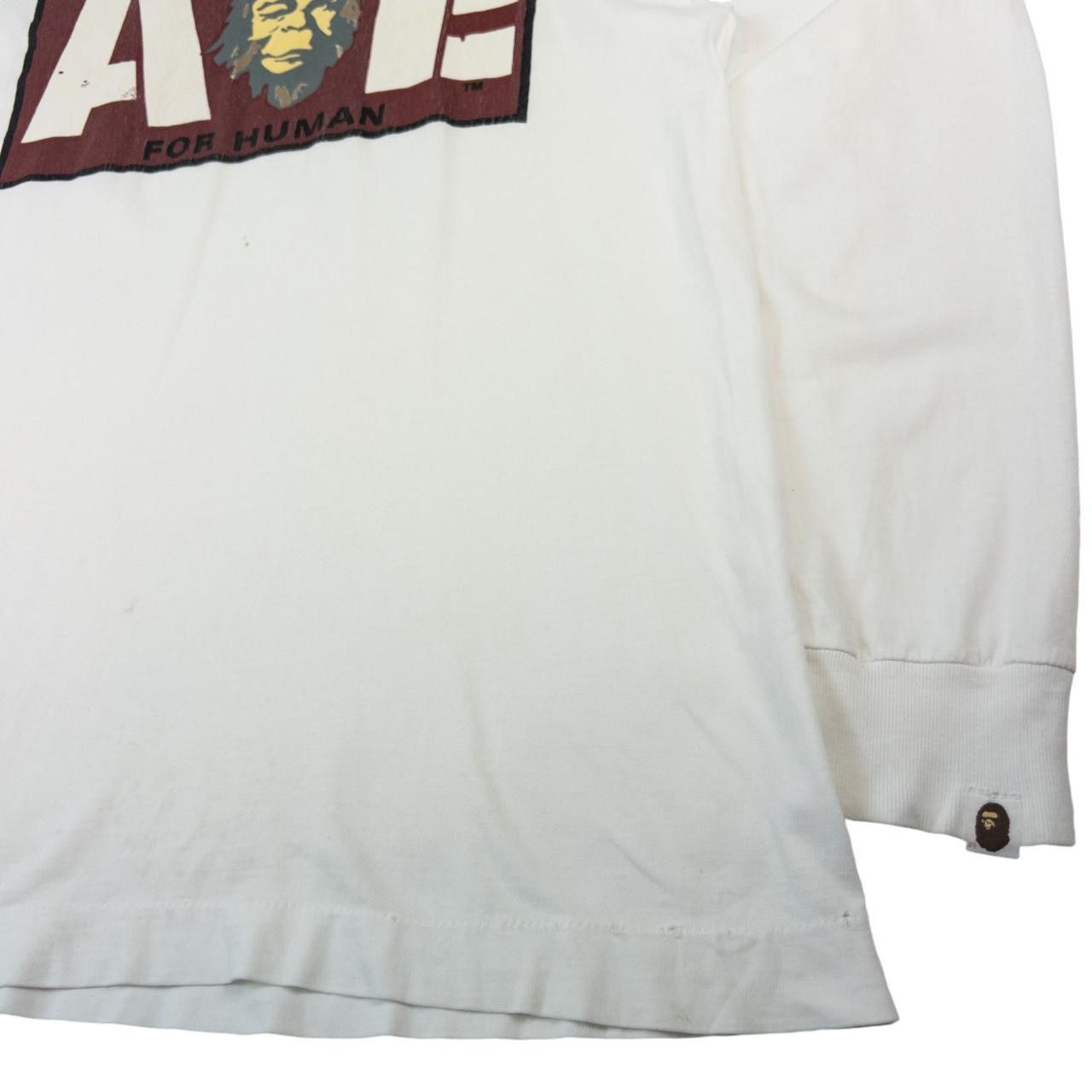 Bape Vintage Bape For Human Graphic Long Sleeve T Shirt Size L Size US L / EU 52-54 / 3 - 8 Thumbnail