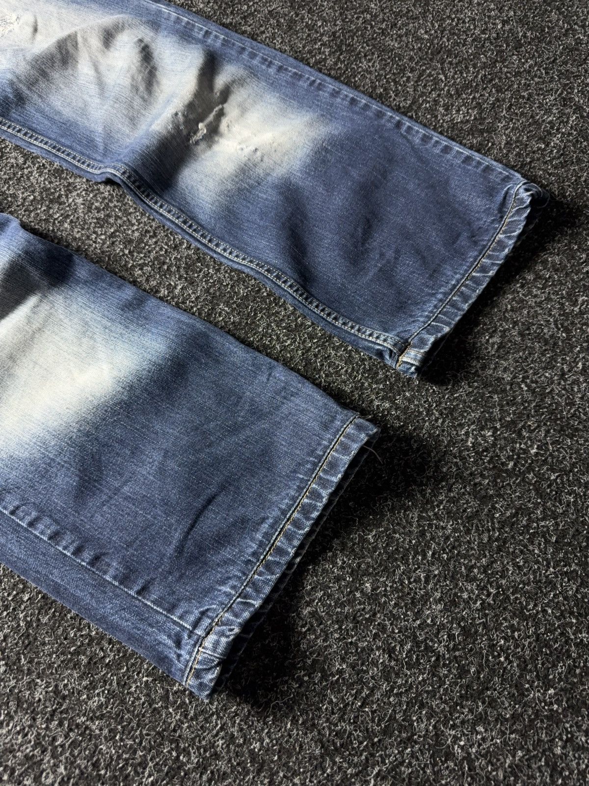 Diesel 90s Diesel Industry Zip Back Pocket Jeans Made in Italy Y2K Size US 33 - 5 Thumbnail