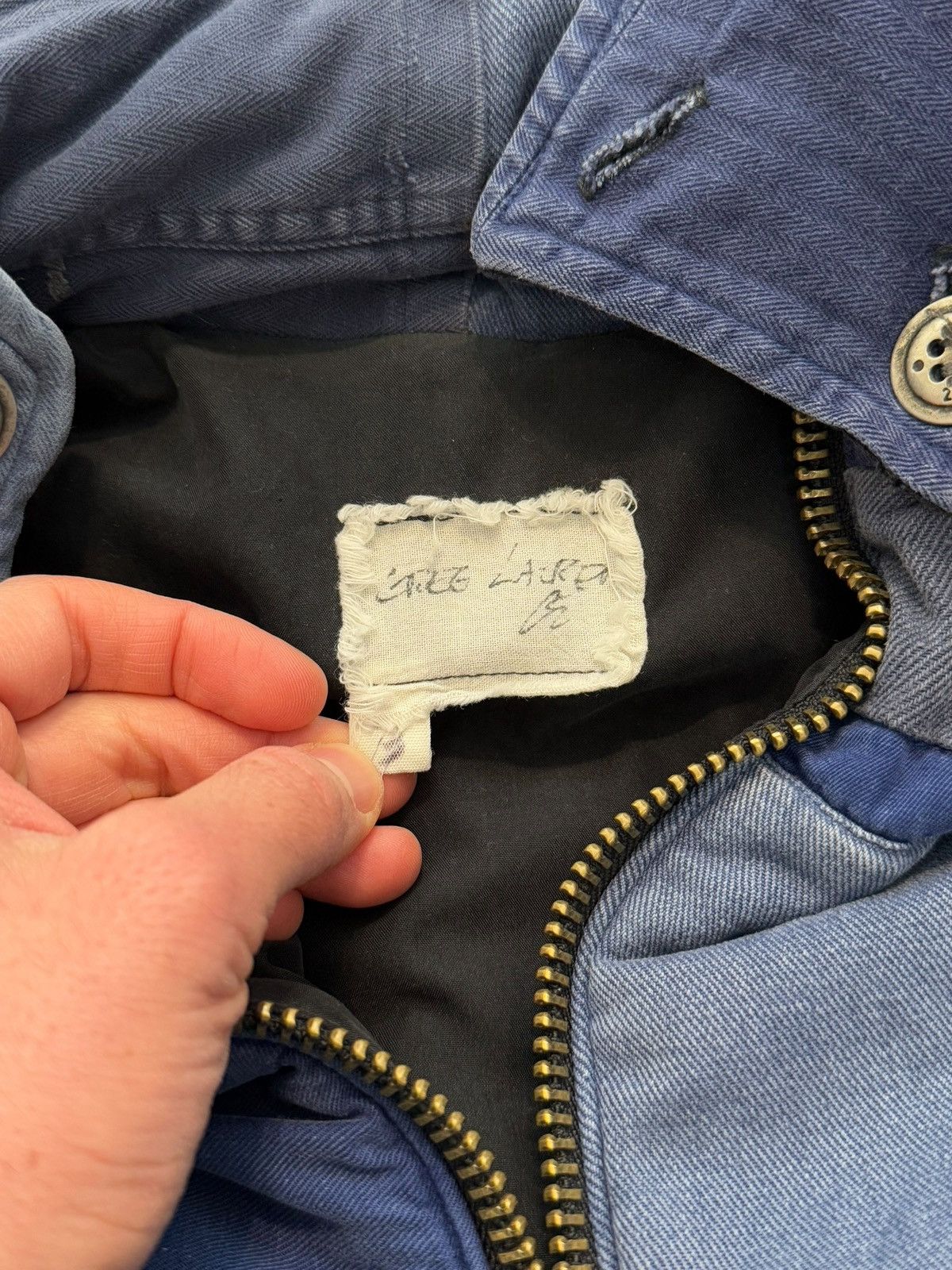 Greg Lauren Showroom Scrap French Workwear Patchwork Puffer Jacket Size US L / EU 52-54 / 3 - 6 Thumbnail